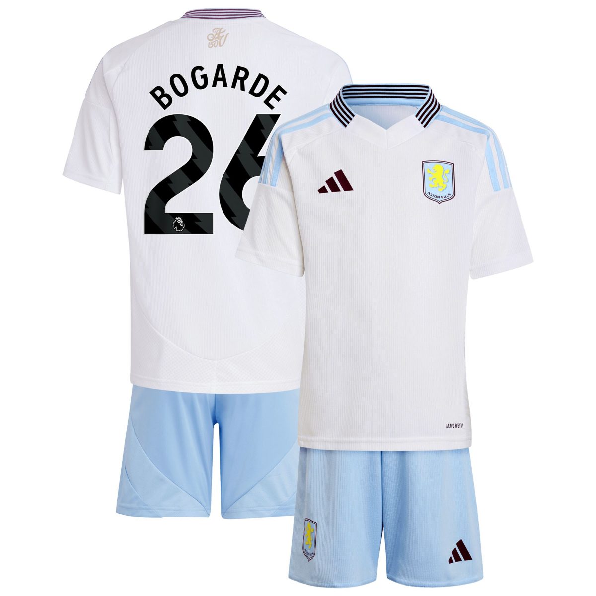 aston villa adidas away mini kit 2024-25 with bogarde 26 printing Collection - Aston Villa Official Store