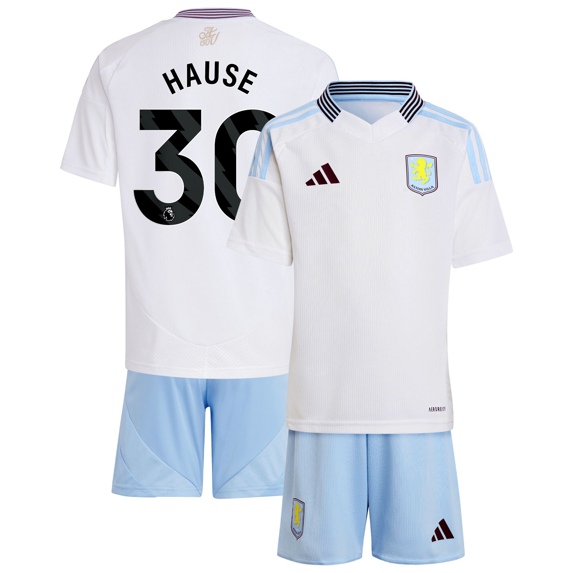 aston villa adidas away mini kit 2024-25 with hause 30 printing Collection - Aston Villa Official Store