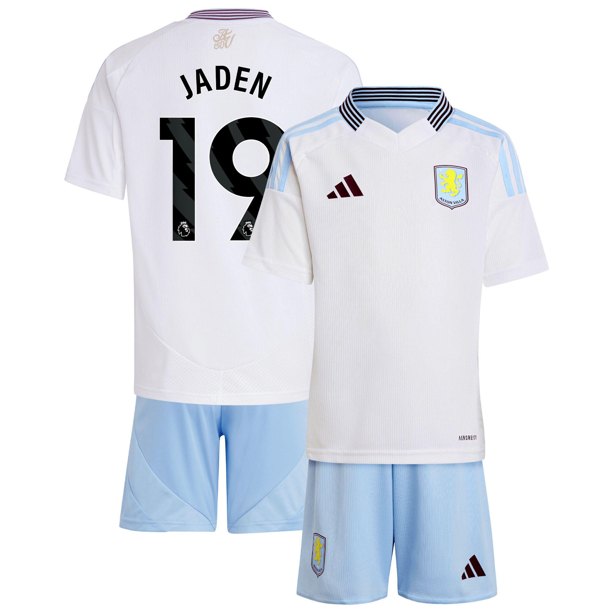 aston villa adidas away mini kit 2024-25 with jaden 19 printing Collection - Aston Villa Official Store