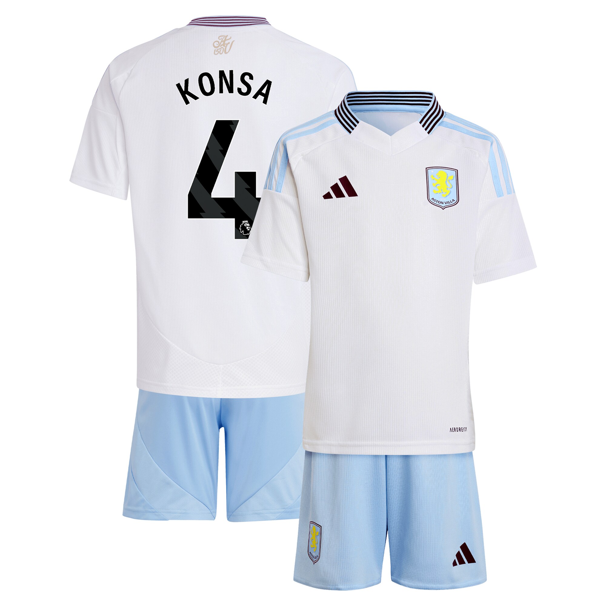 aston villa adidas away mini kit 2024-25 with konsa 4 printing Collection - Aston Villa Official Store
