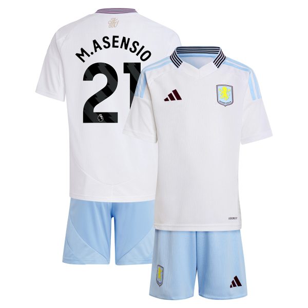 aston villa adidas away mini kit 2024-25 with m.asensio 21 printing Collection - Aston Villa Official Store