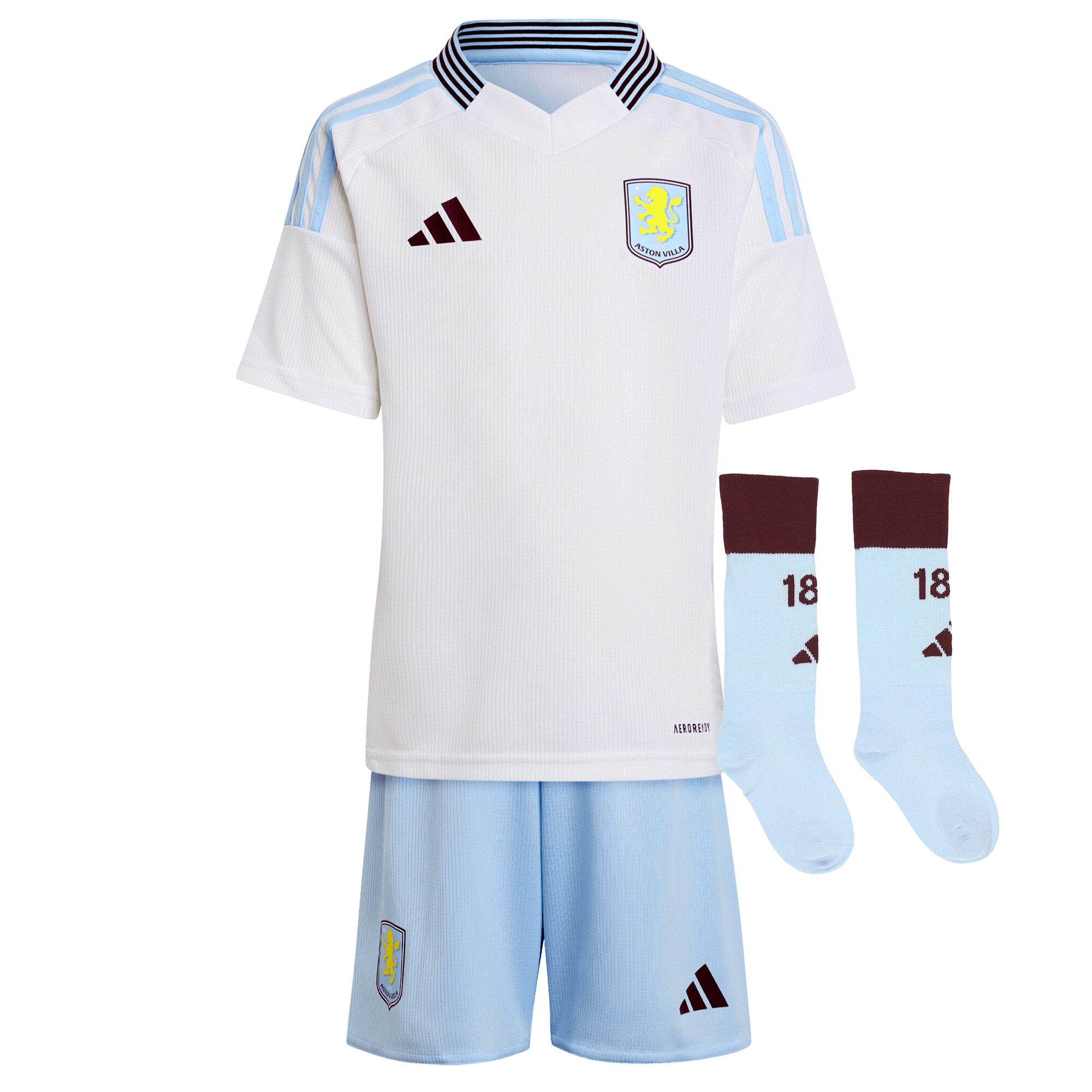 aston villa adidas away mini kit 2024-25 with malen 17 printing Collection - Aston Villa Official Store