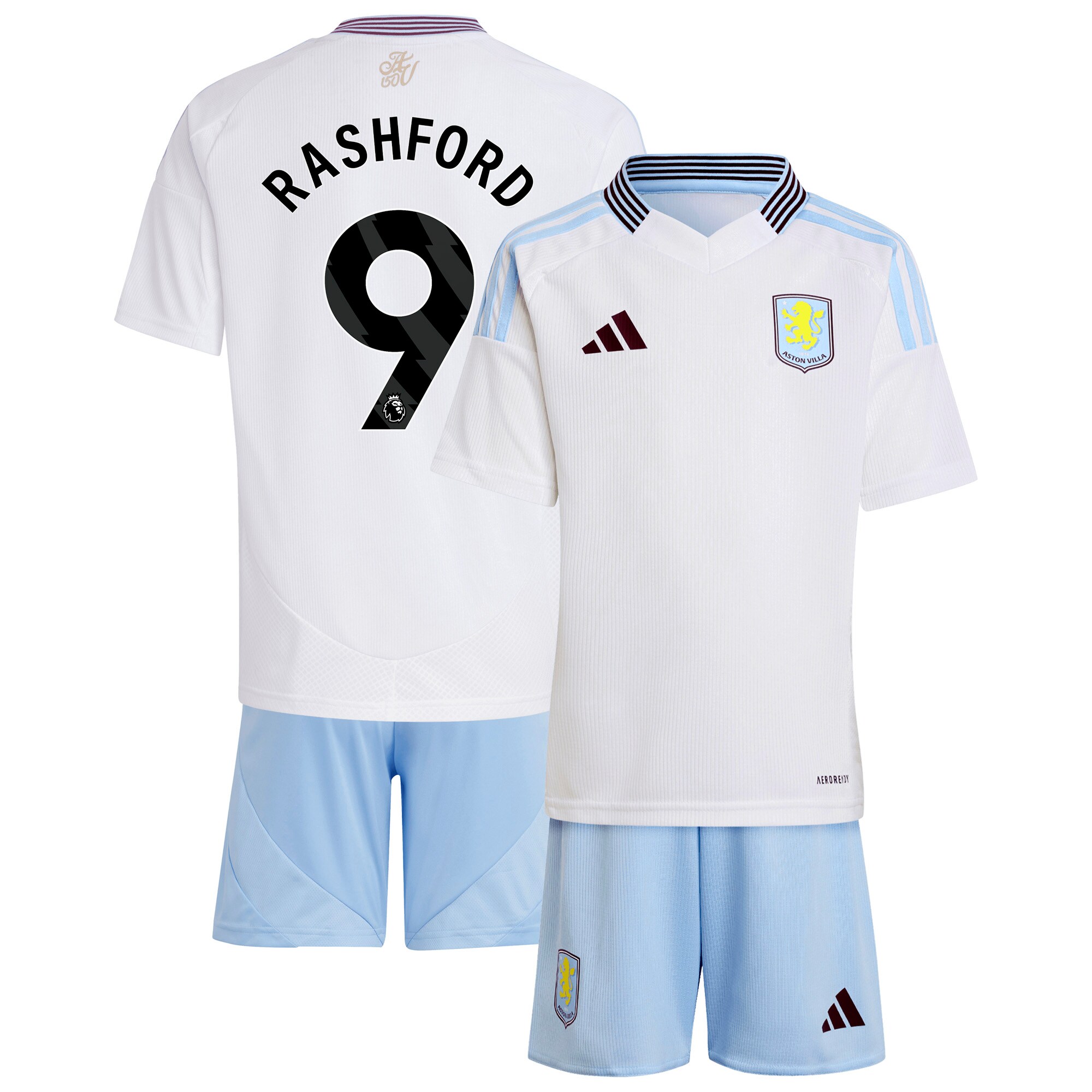 aston villa adidas away mini kit 2024-25 with rashford 9 printing Collection - Aston Villa Official Store