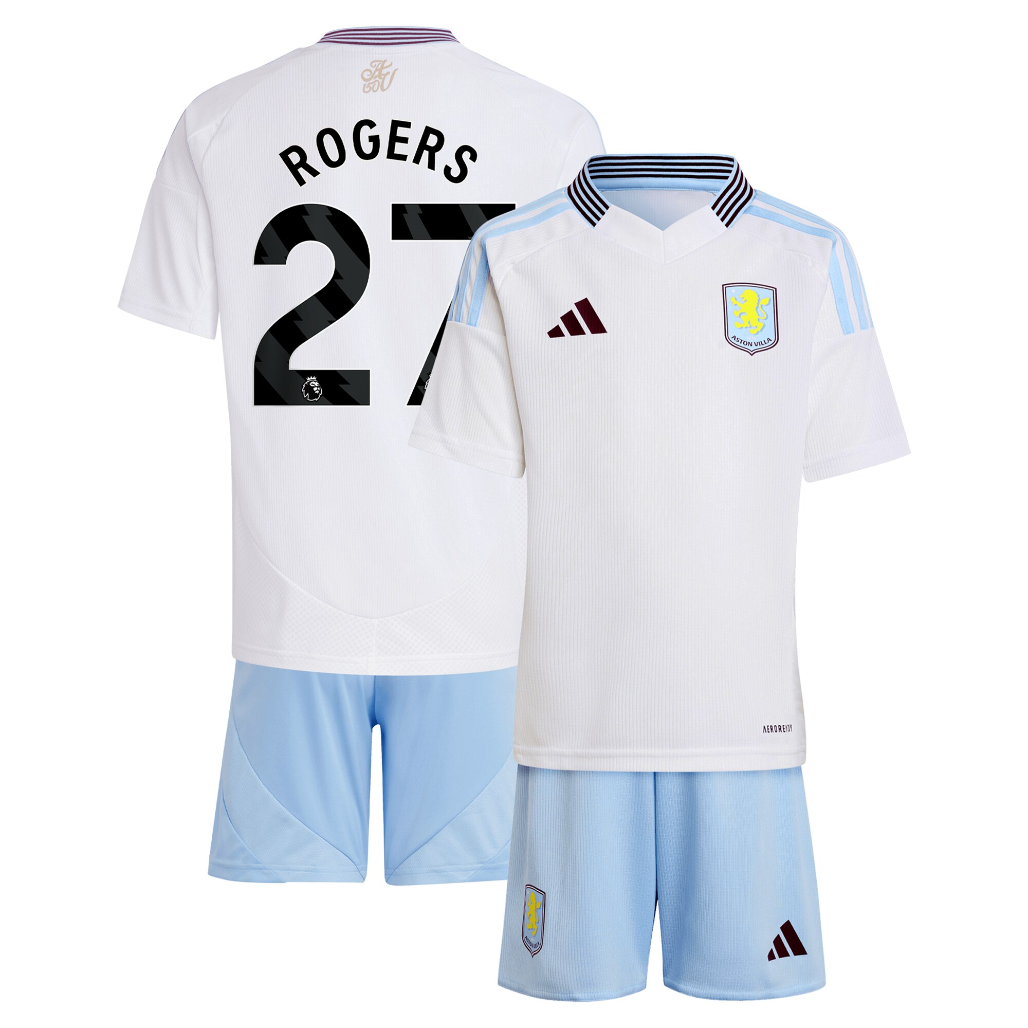 aston villa adidas away mini kit 2024-25 with rogers 27 printing Collection - Aston Villa Official Store