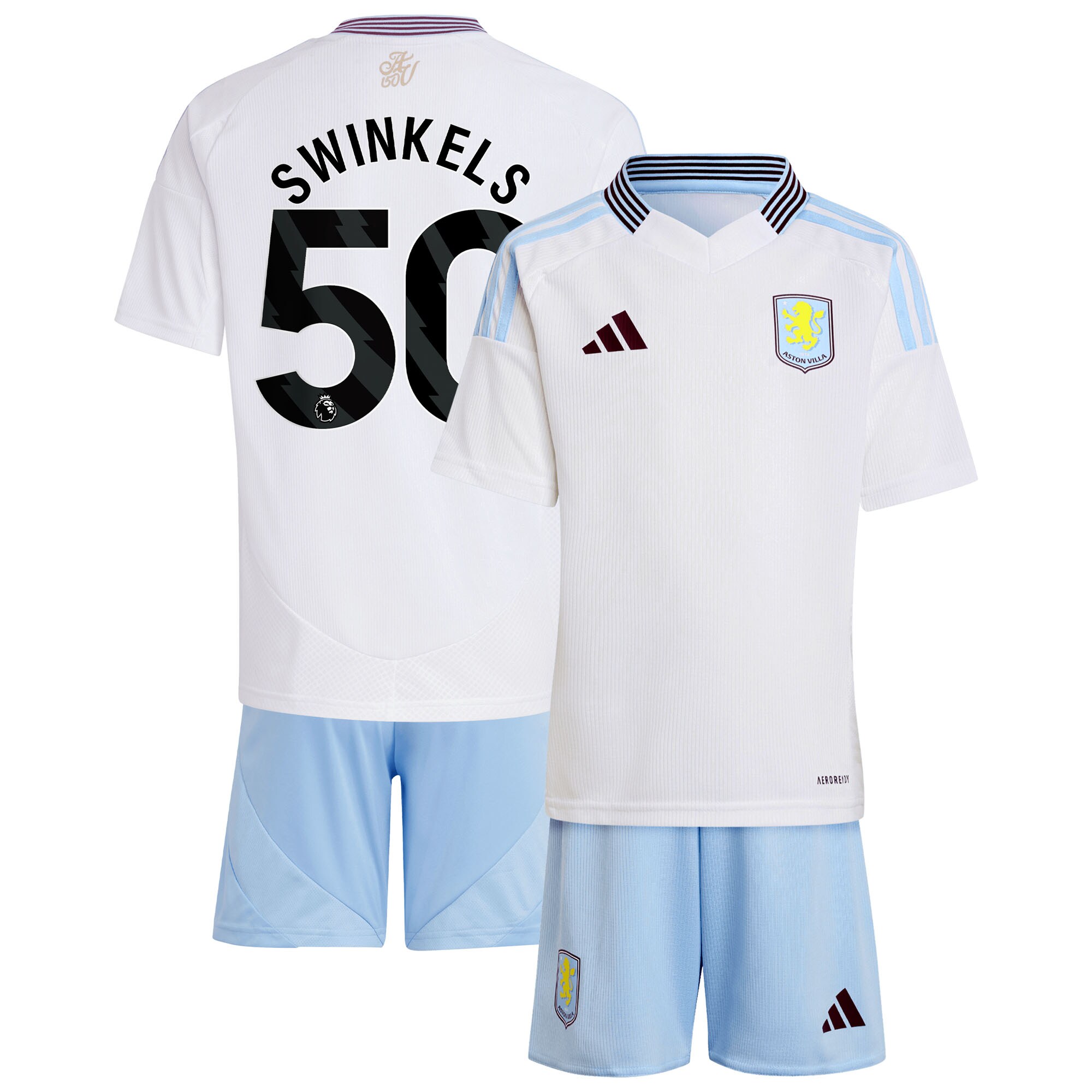 aston villa adidas away mini kit 2024-25 with swinkels 50 printing Collection - Aston Villa Official Store