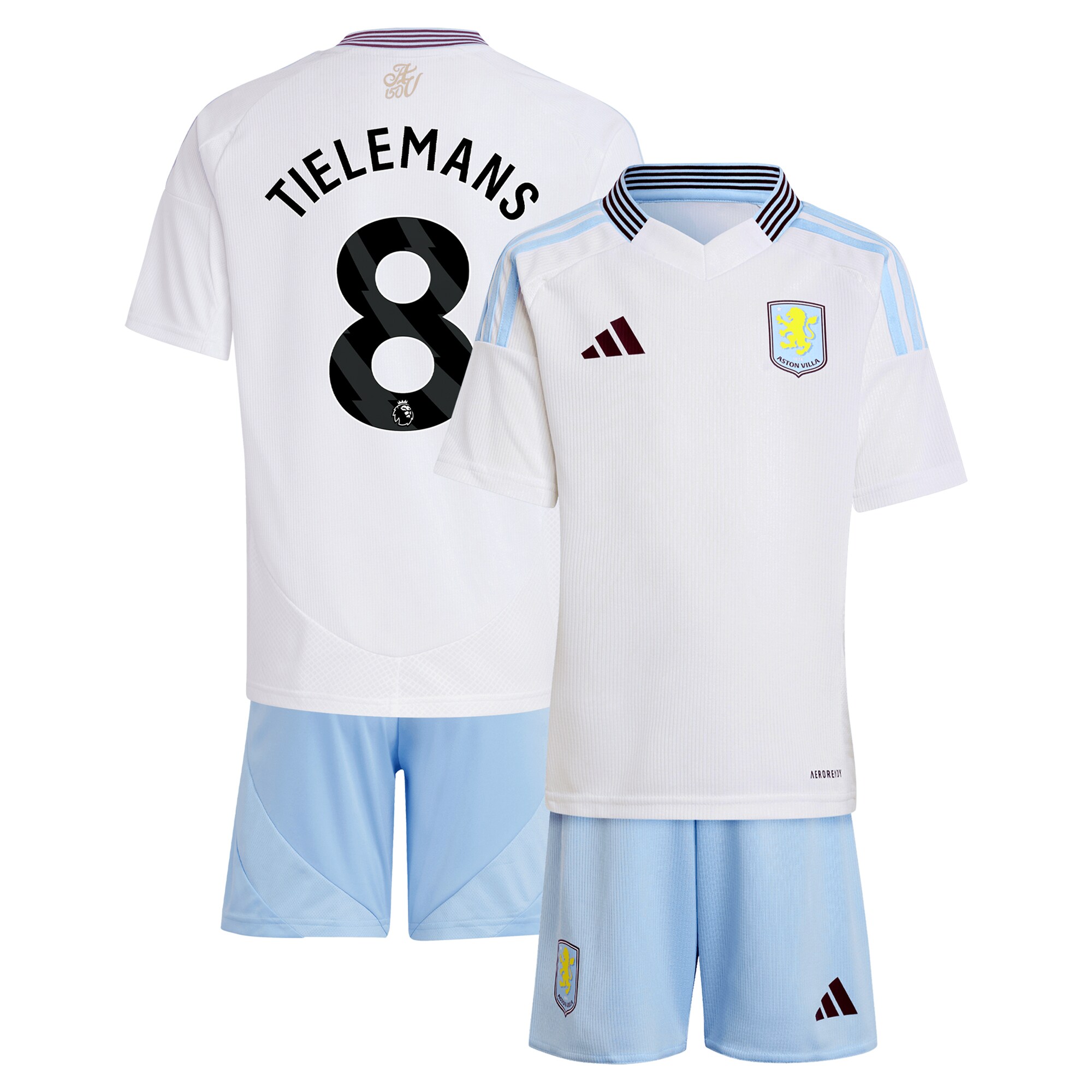 aston villa adidas away mini kit 2024-25 with tielemans 8 printing Collection - Aston Villa Official Store