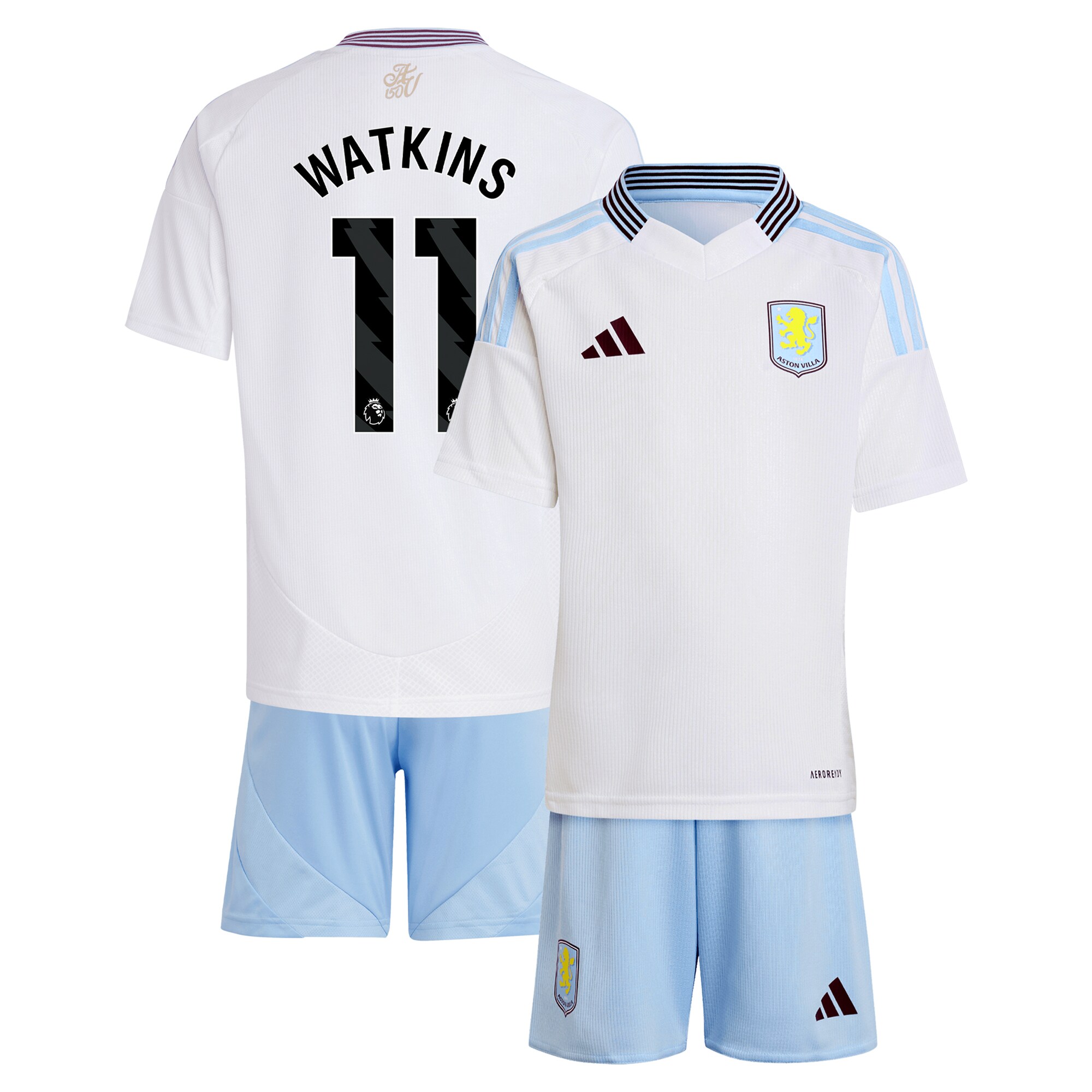 aston villa adidas away mini kit 2024-25 with watkins 11 printing Collection - Aston Villa Official Store