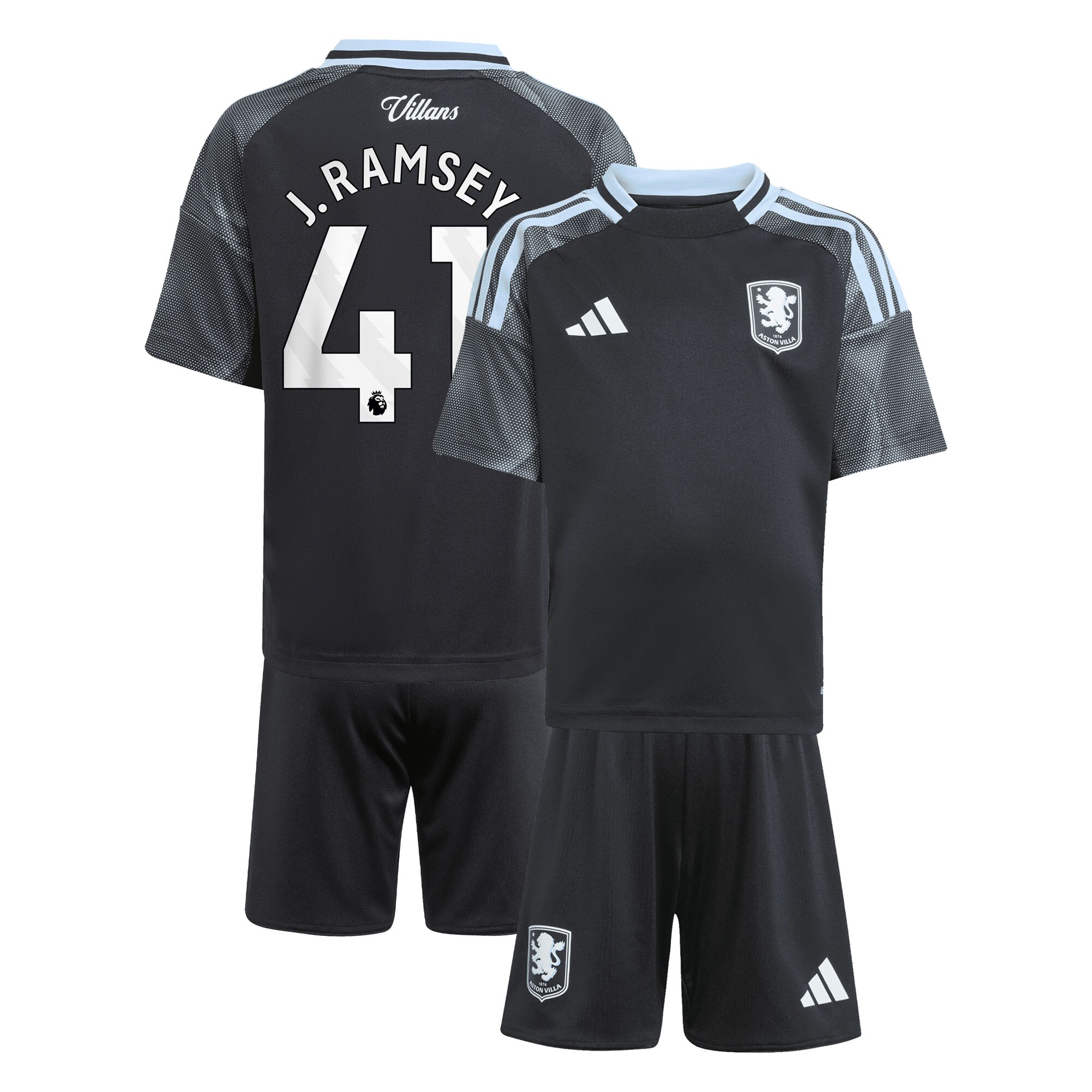 aston villa adidas away mini kit 2025-26 with j. ramsey 41 printing Collection - Aston Villa Official Store