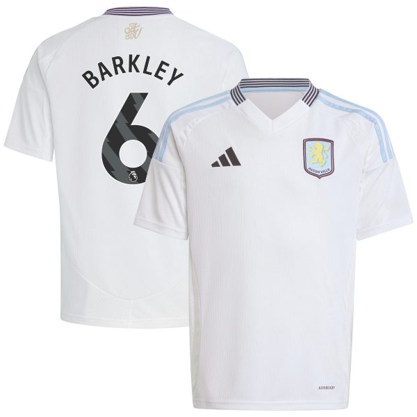 aston villa adidas away shirt 2024-25 – kids with barkley 6 printing Collection - Aston Villa Official Store