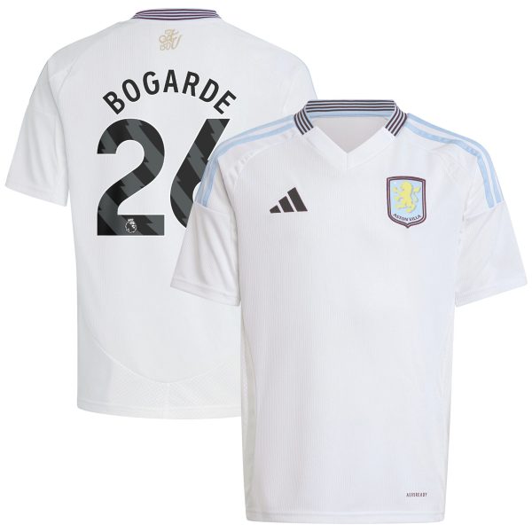 aston villa adidas away shirt 2024-25 – kids with bogarde 26 printing Collection - Aston Villa Official Store