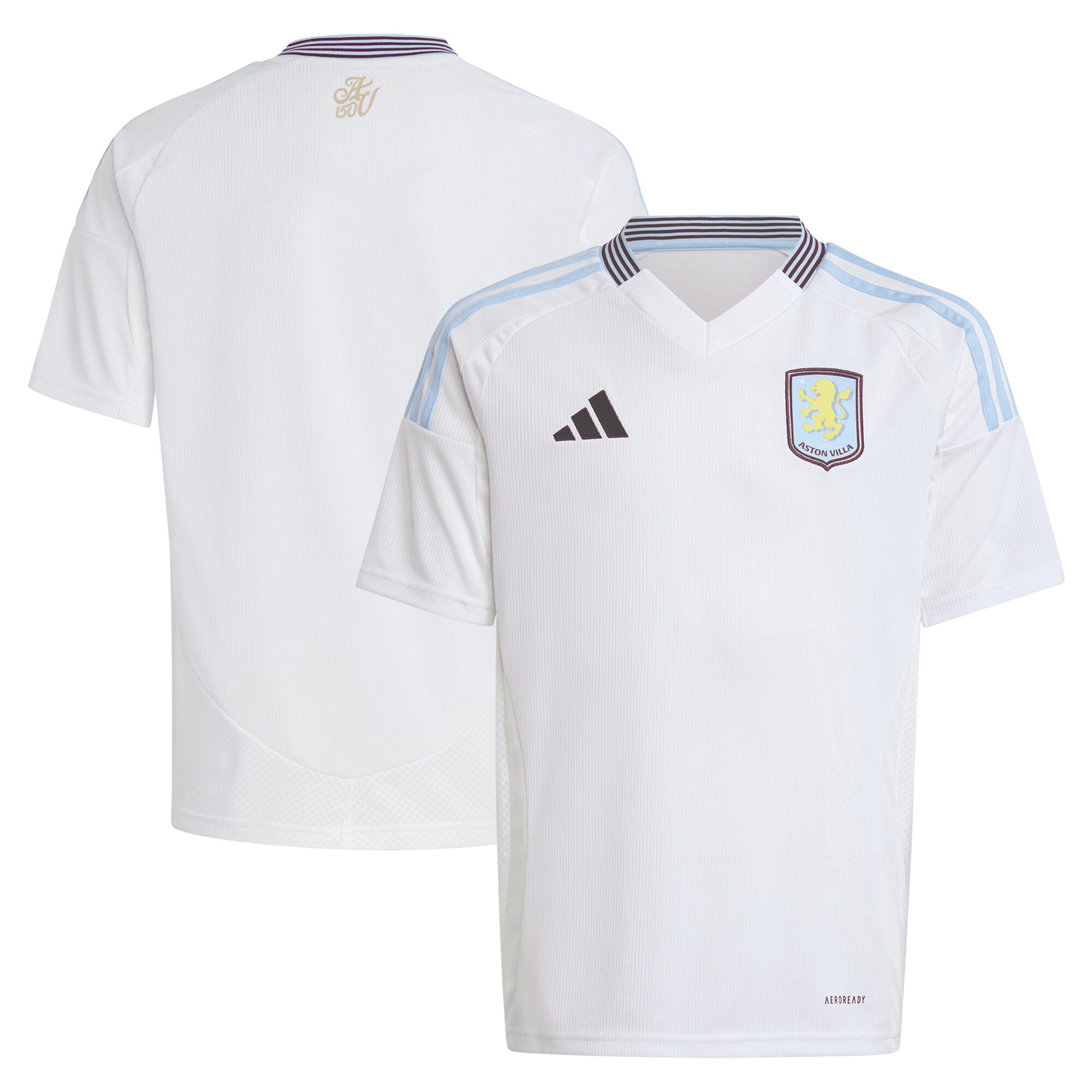 aston villa adidas away shirt 2024-25 – kids with custom printing Collection - Aston Villa Official Store