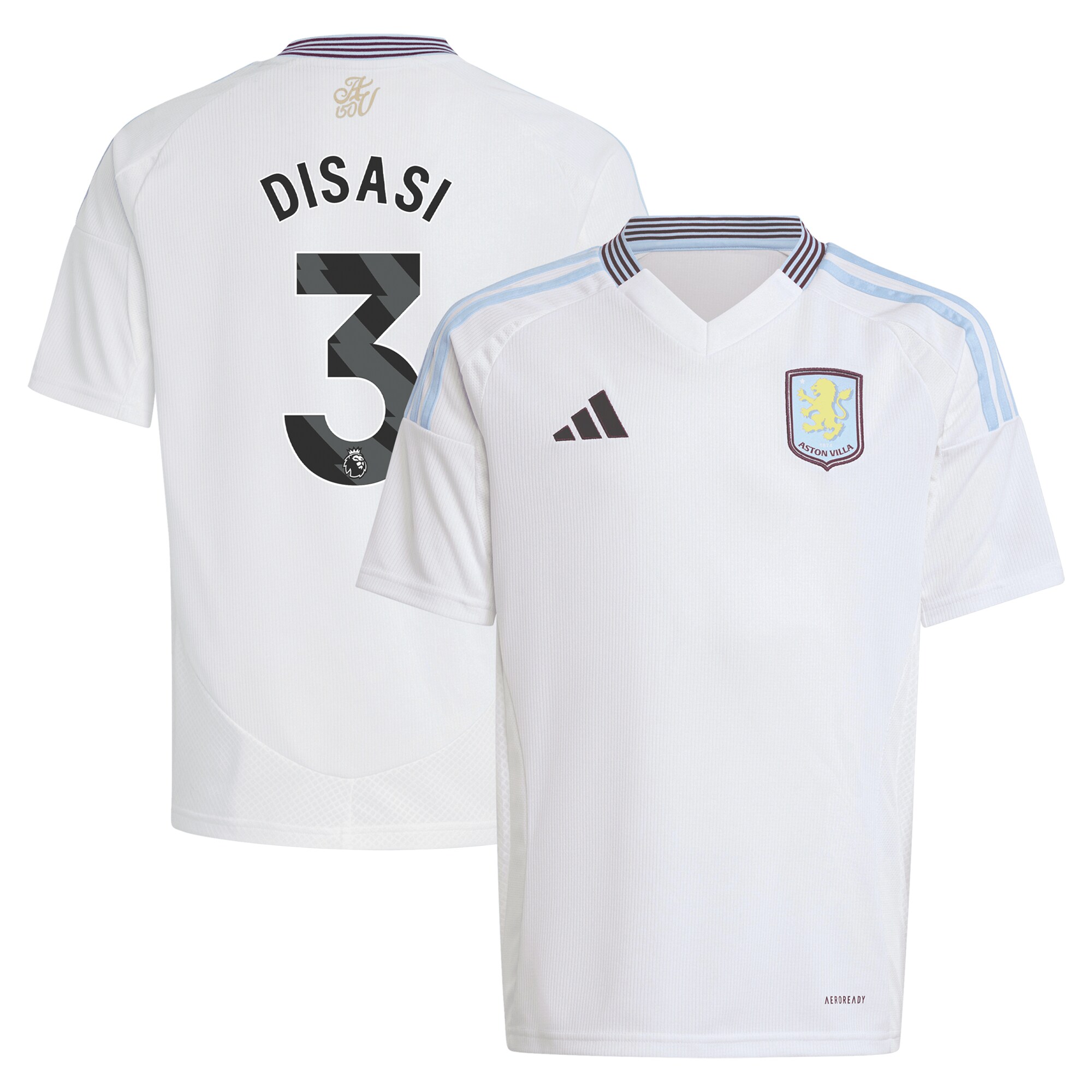 aston villa adidas away shirt 2024-25 – kids with disasi 3 printing Collection - Aston Villa Official Store