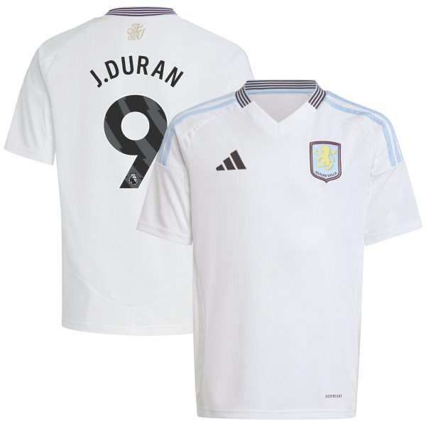 aston villa adidas away shirt 2024-25 – kids with j.duran 9 printing Collection - Aston Villa Official Store