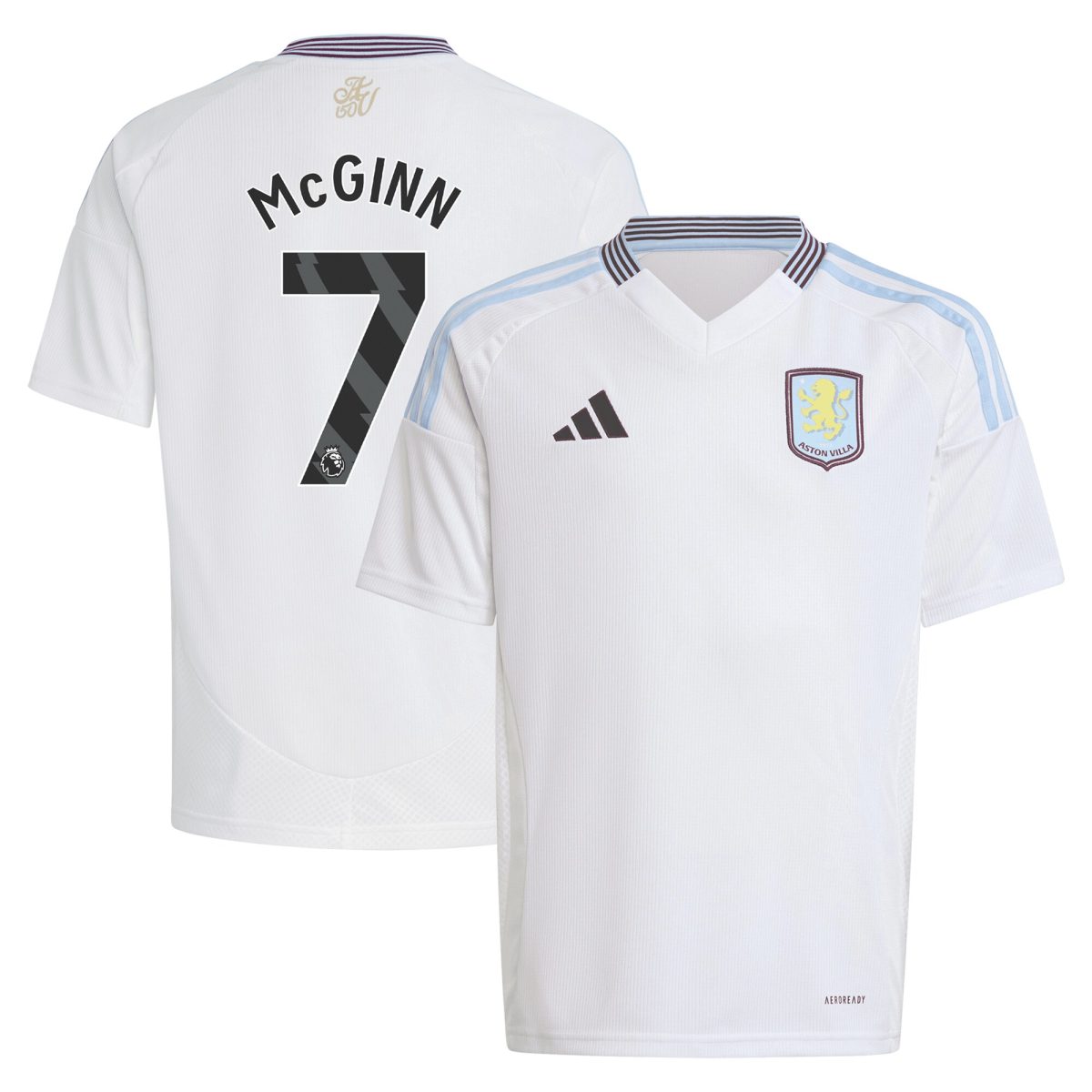 aston villa adidas away shirt 2024-25 – kids with mcginn 7 printing Collection - Aston Villa Official Store