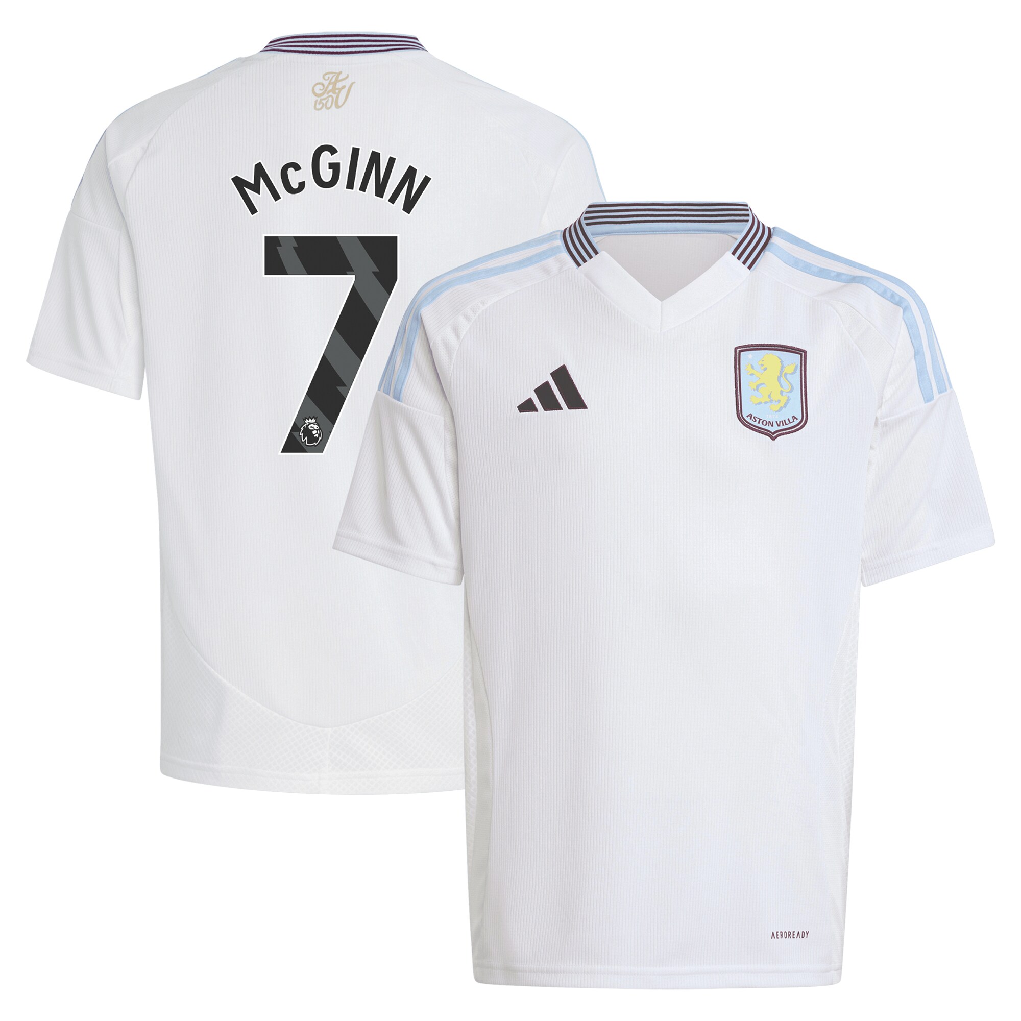 aston villa adidas away shirt 2024-25 – kids with mcginn 7 printing Collection - Aston Villa Official Store