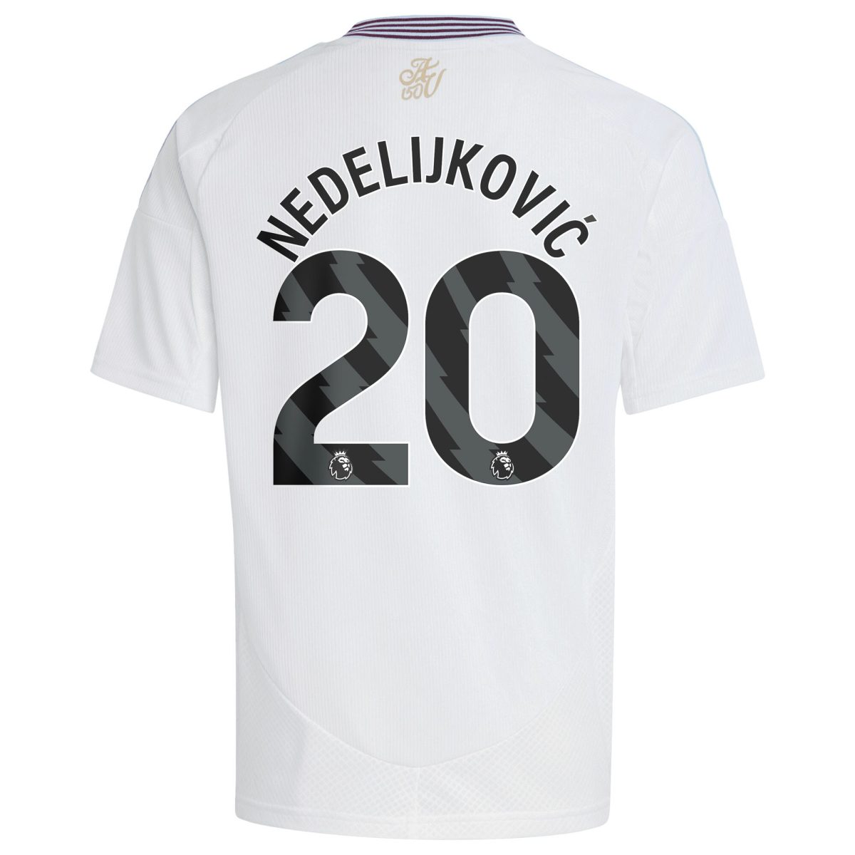 aston villa adidas away shirt 2024-25 – kids with nedeljković 20 printing Collection - Aston Villa Official Store