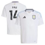 aston villa adidas away shirt 2024-25 – kids with pau 14 printing Collection - Aston Villa Official Store