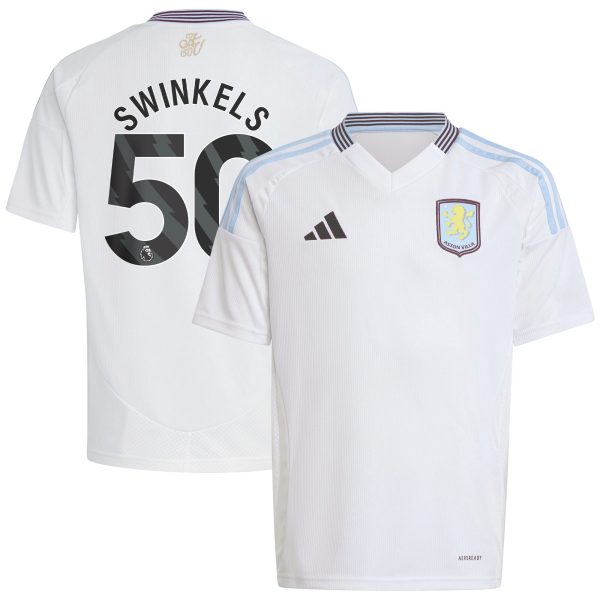 aston villa adidas away shirt 2024-25 – kids with swinkels 50 printing Collection - Aston Villa Official Store