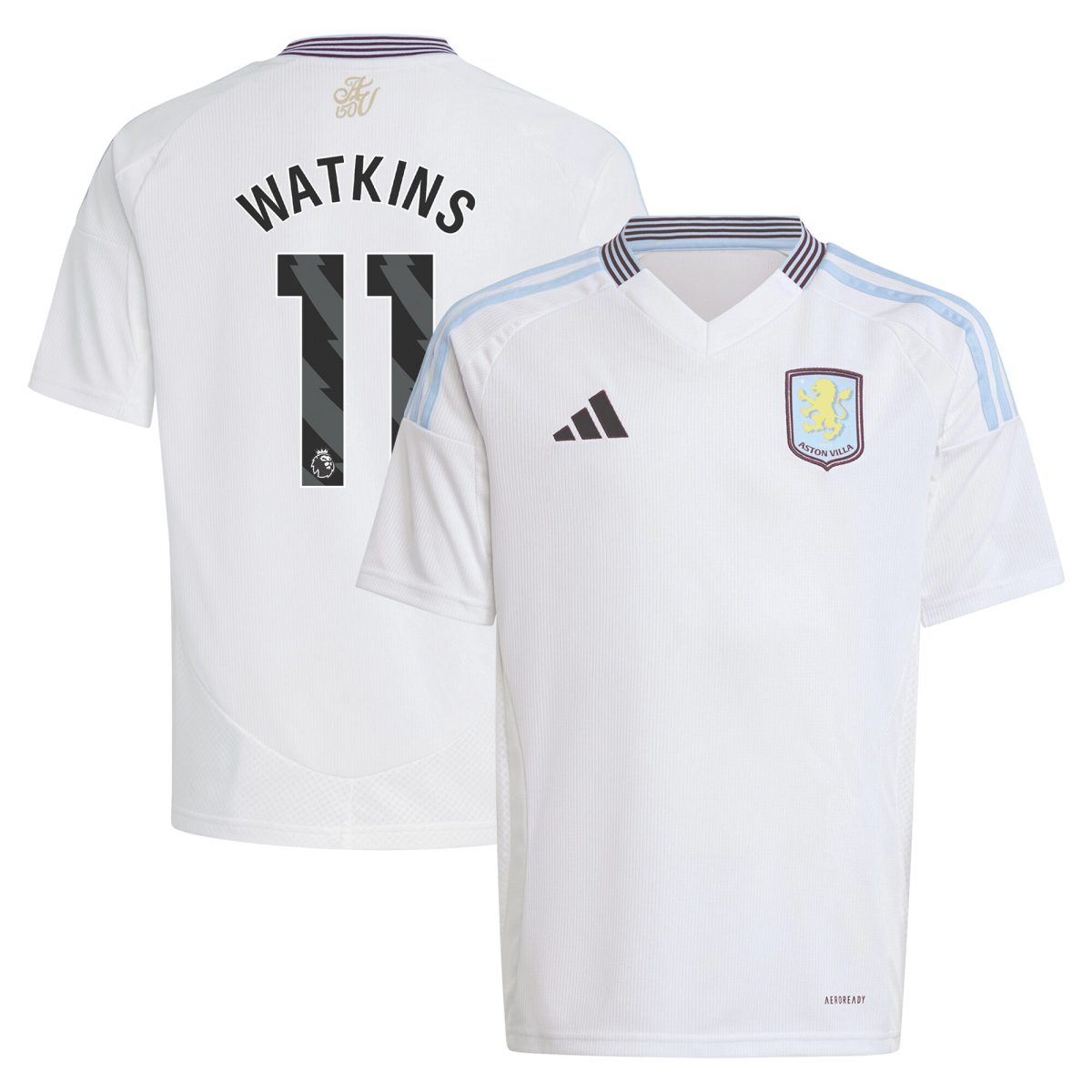 aston villa adidas away shirt 2024-25 – kids with watkins 11 printing Collection - Aston Villa Official Store