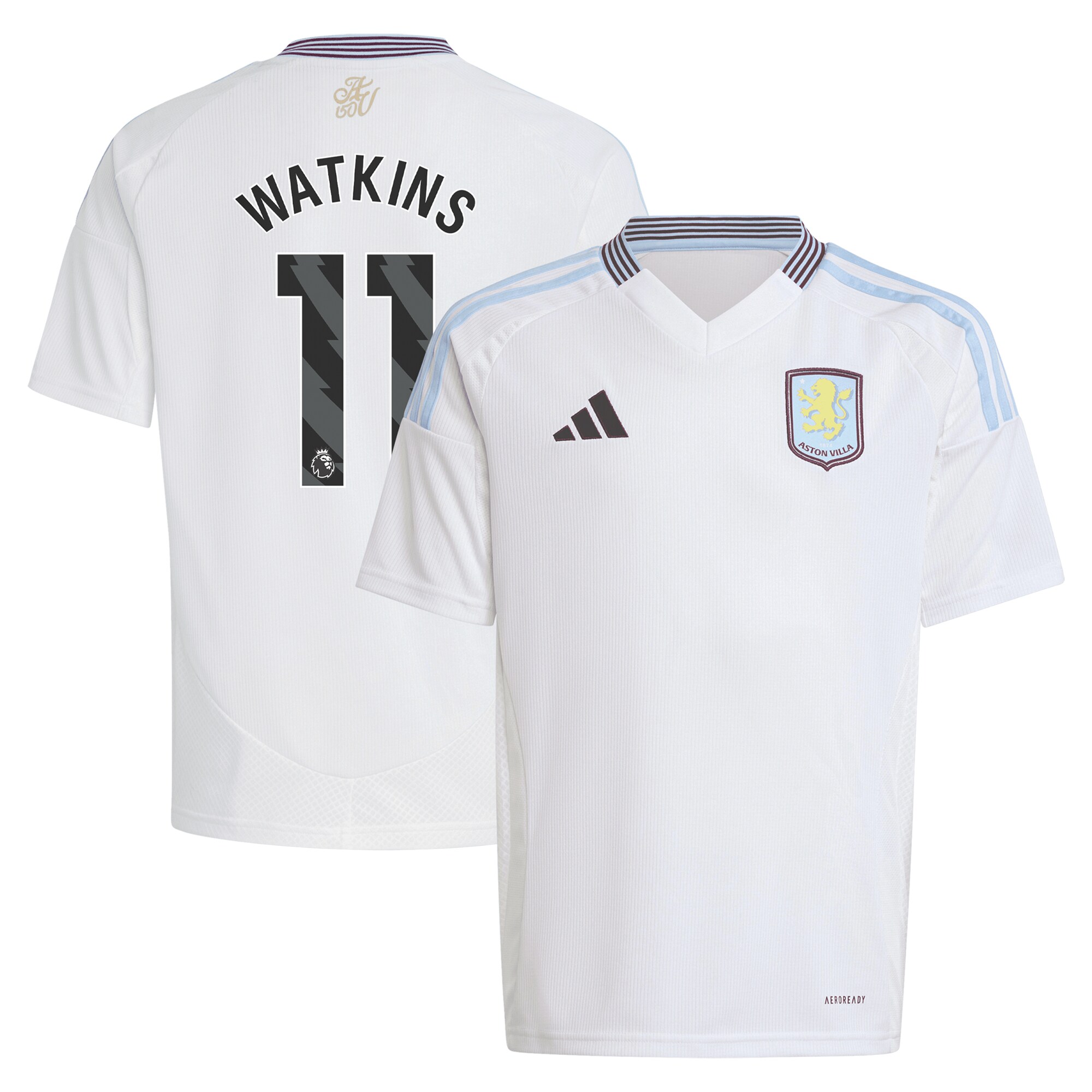 aston villa adidas away shirt 2024-25 – kids with watkins 11 printing Collection - Aston Villa Official Store