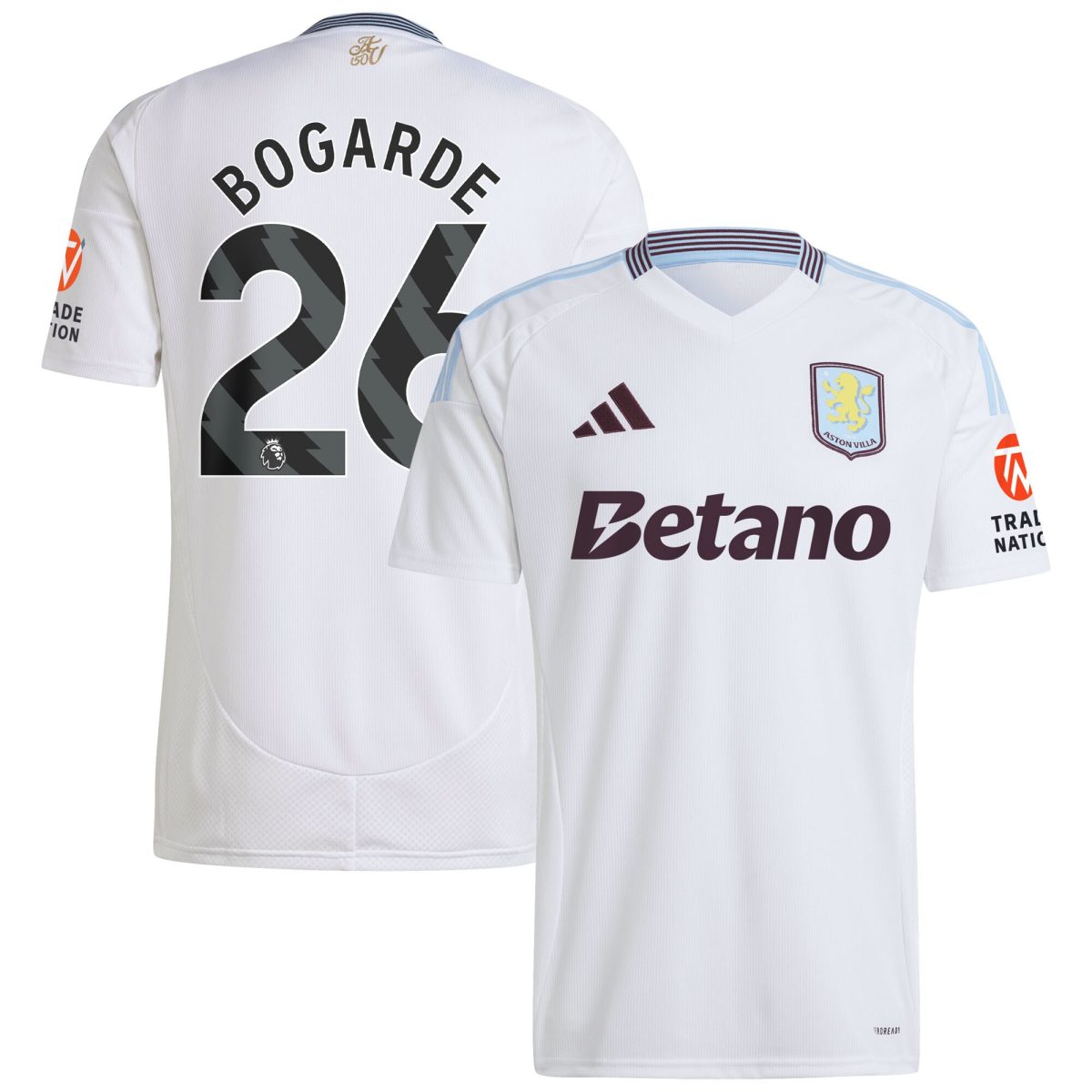 aston villa adidas away shirt 2024-25 with bogarde 26 printing Collection - Aston Villa Official Store