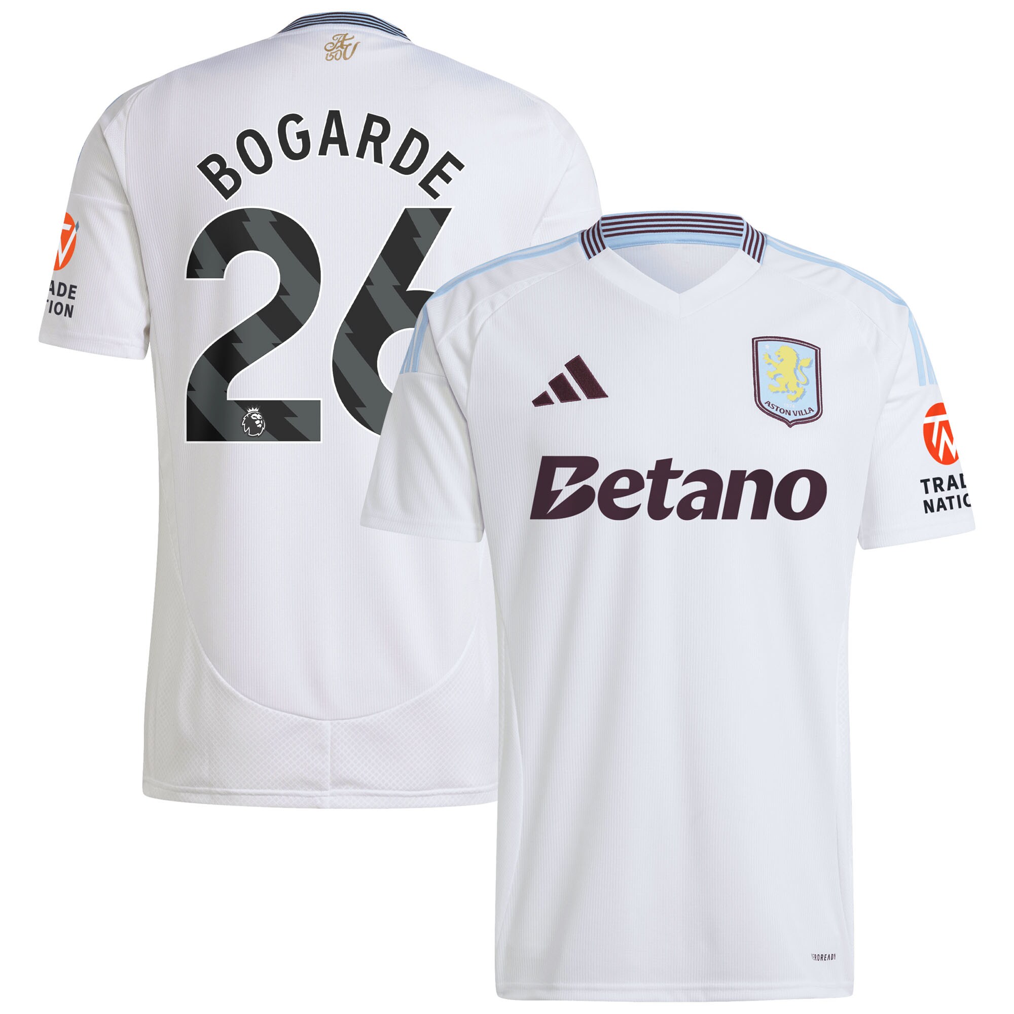 aston villa adidas away shirt 2024-25 with bogarde 26 printing Collection - Aston Villa Official Store