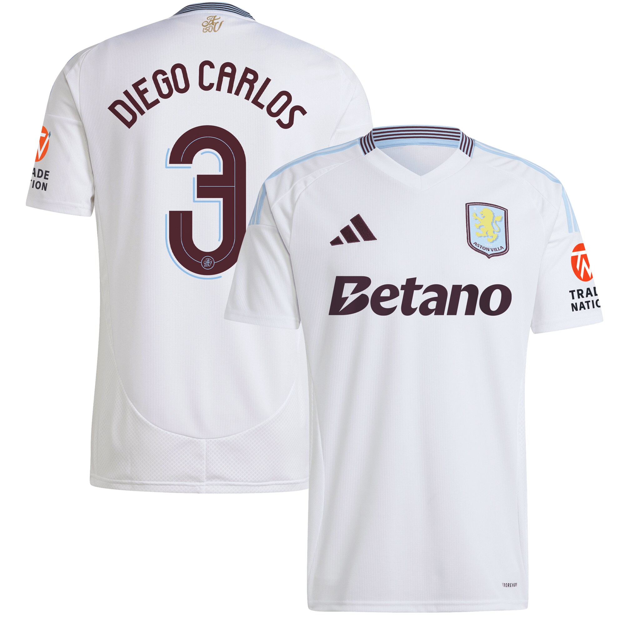 aston villa adidas away shirt 2024-25 with diego carlos 3 cup printing Collection - Aston Villa Official Store