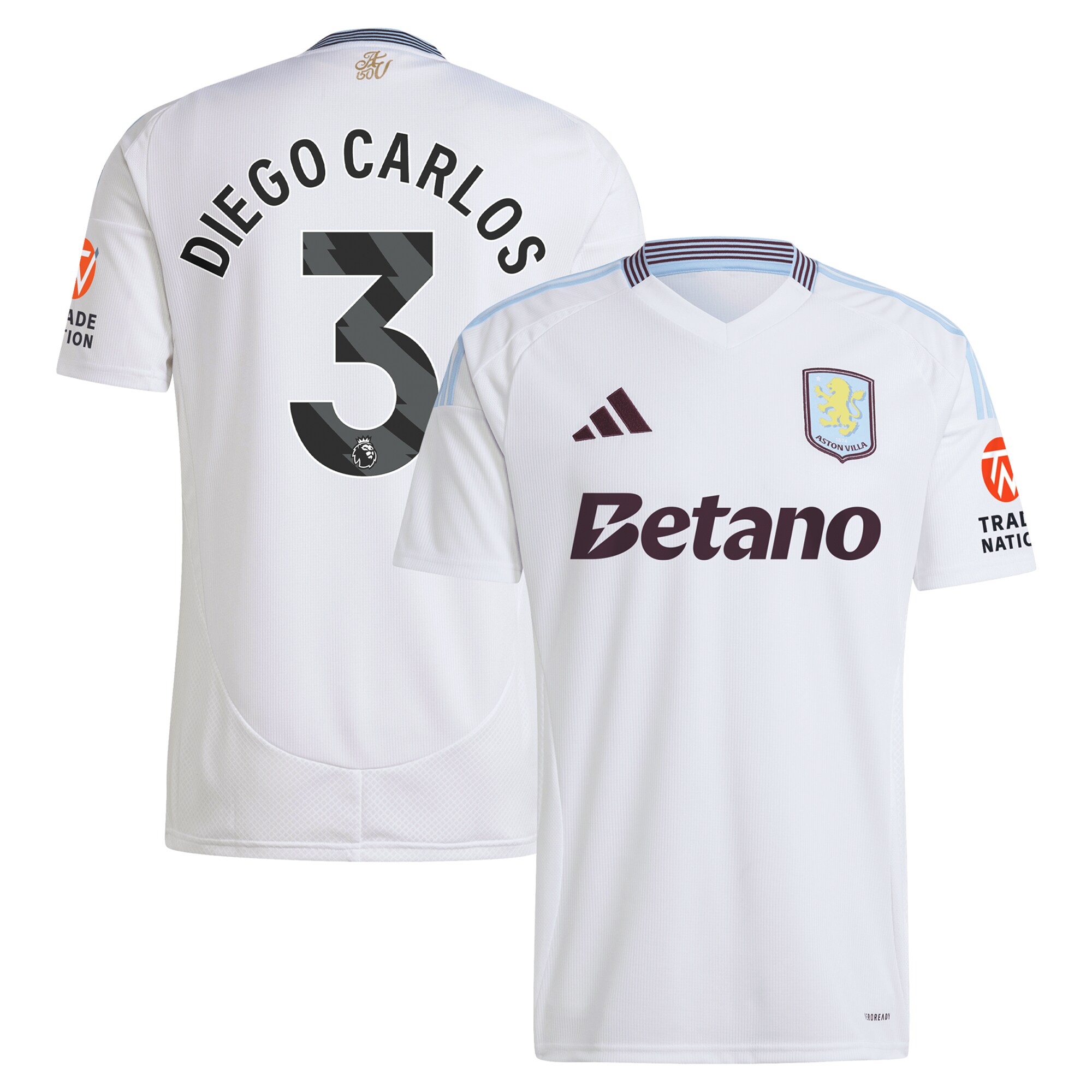 aston villa adidas away shirt 2024-25 with diego carlos 3 printing Collection - Aston Villa Official Store