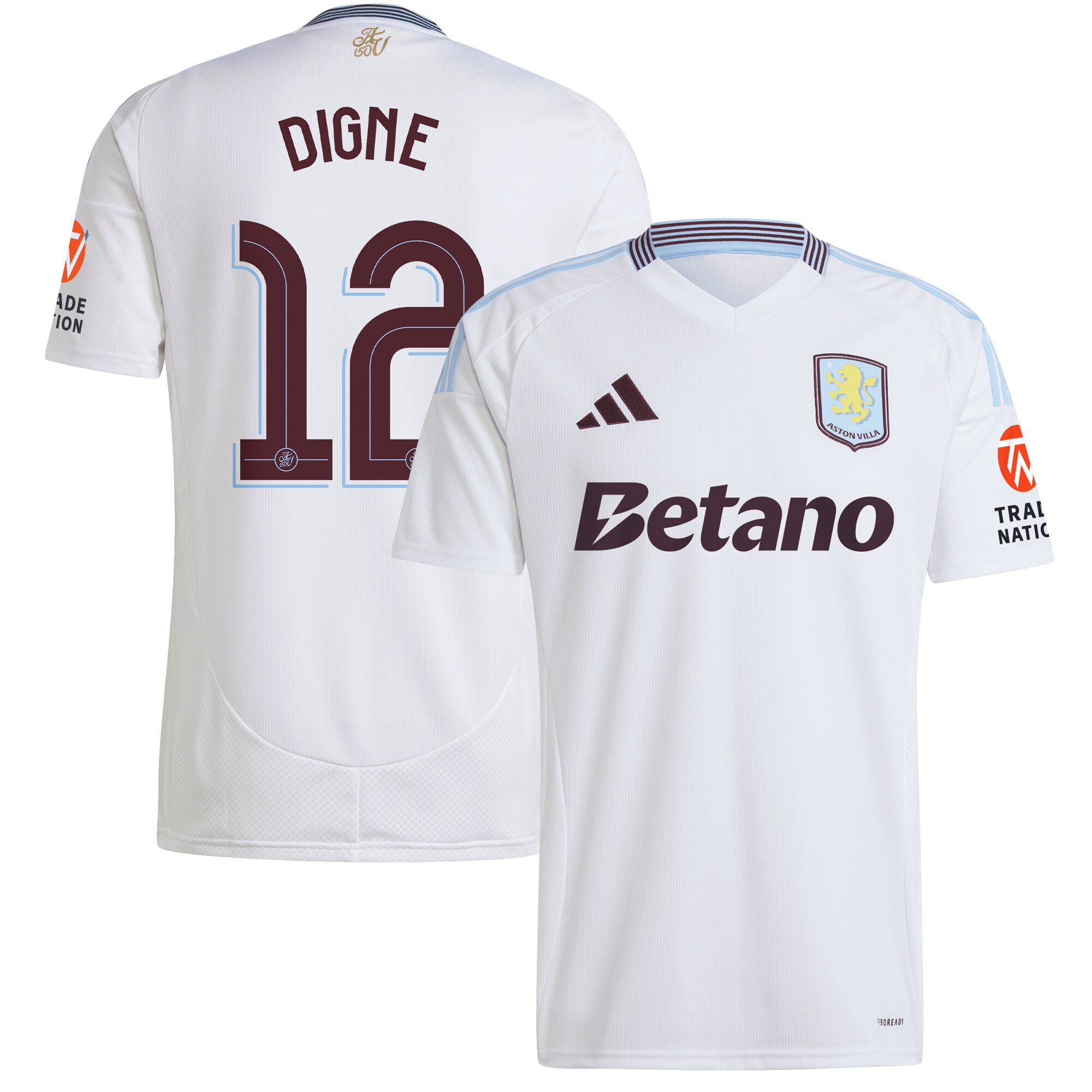 aston villa adidas away shirt 2024-25 with digne 12 cup printing Collection - Aston Villa Official Store