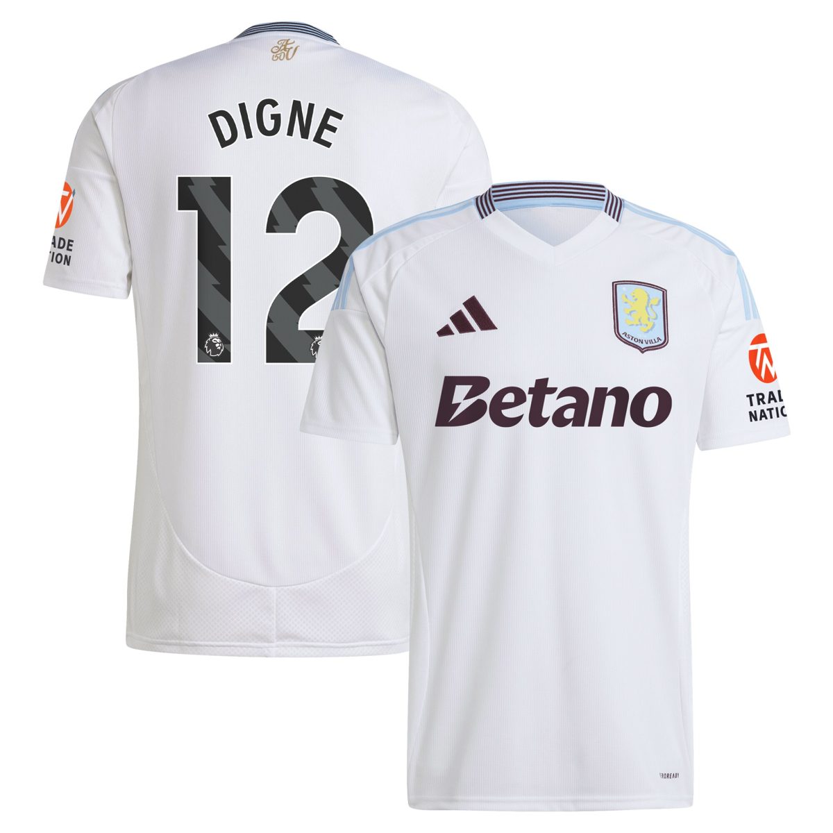 aston villa adidas away shirt 2024-25 with digne 12 printing Collection - Aston Villa Official Store