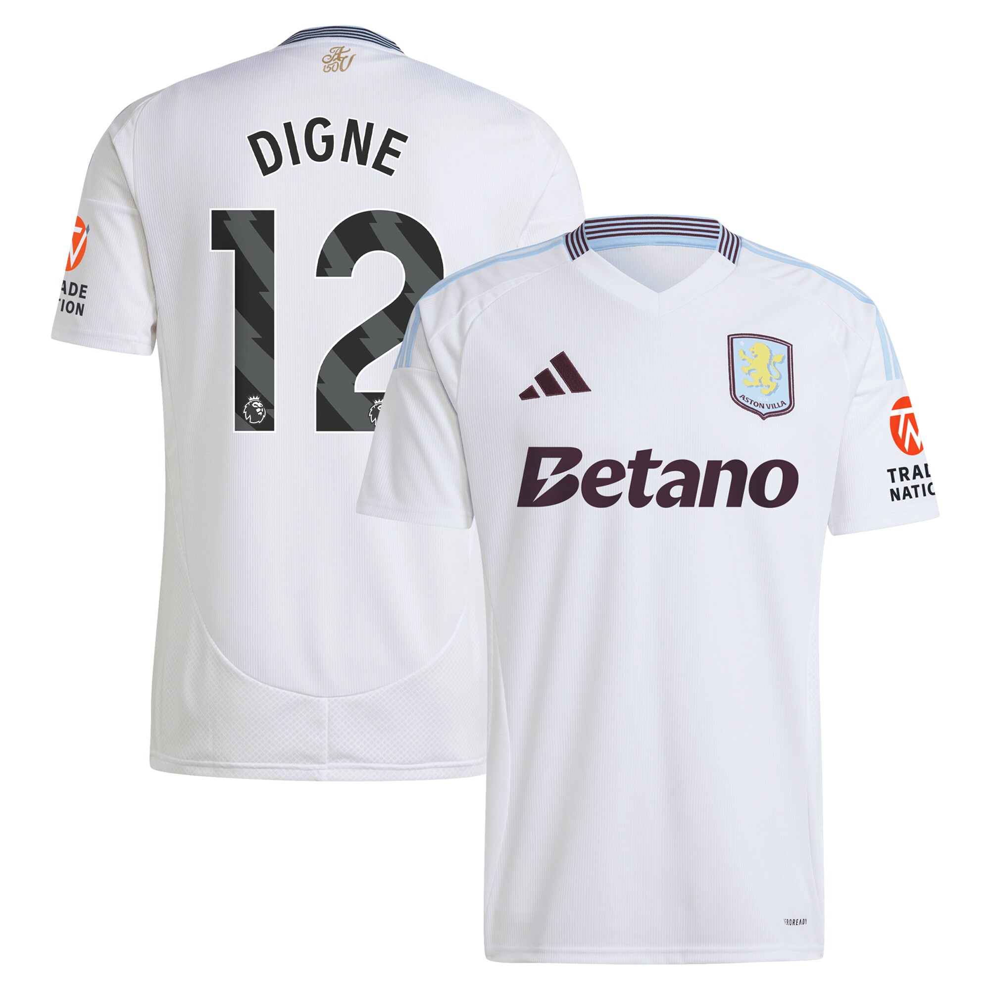aston villa adidas away shirt 2024-25 with digne 12 printing Collection - Aston Villa Official Store