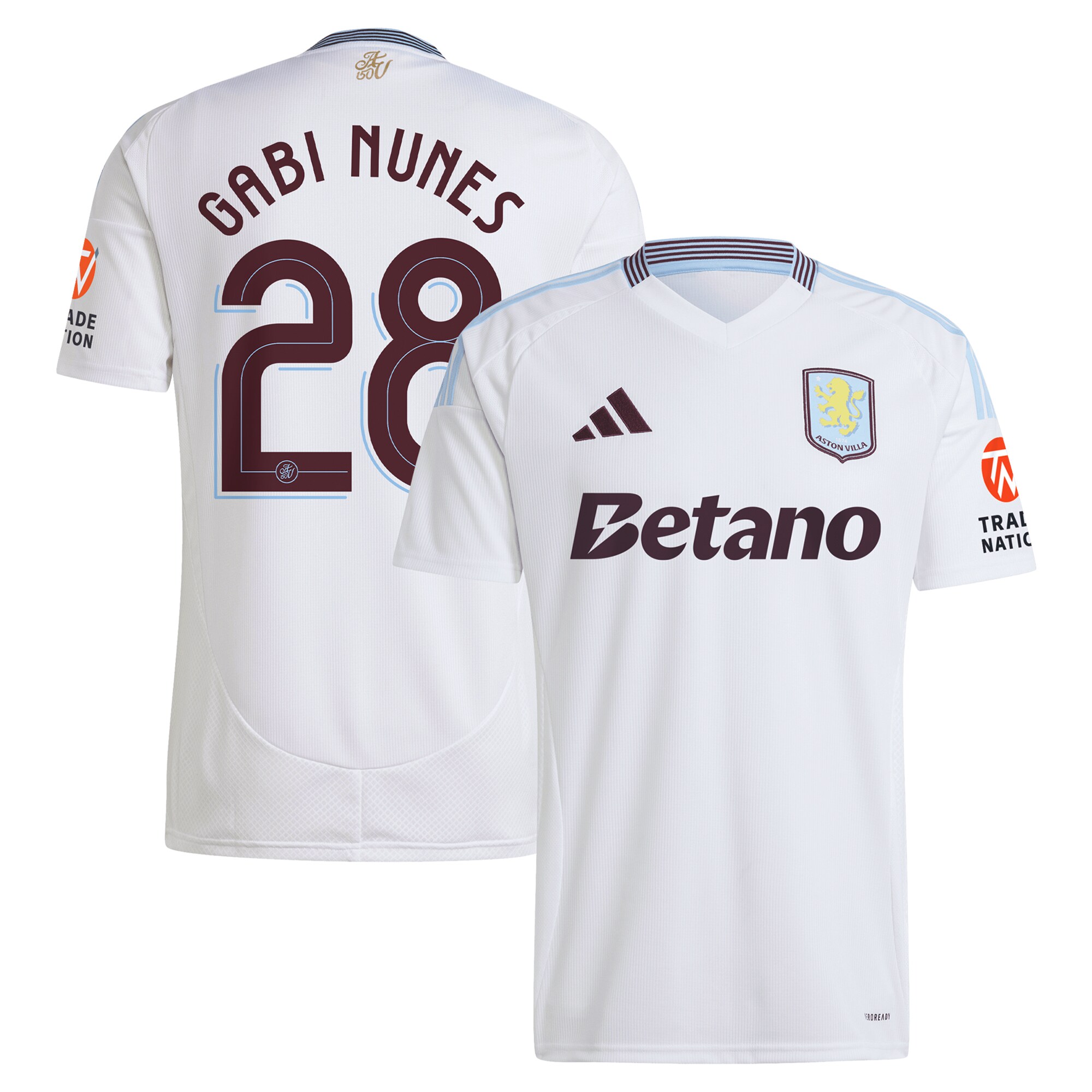 aston villa adidas away shirt 2024-25 with gabi nunes 28 cup printing Collection - Aston Villa Official Store