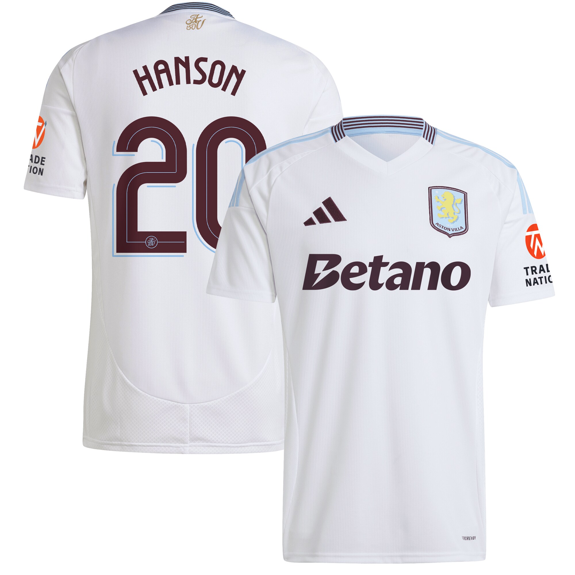 aston villa adidas away shirt 2024-25 with hanson 20 cup printing Collection - Aston Villa Official Store