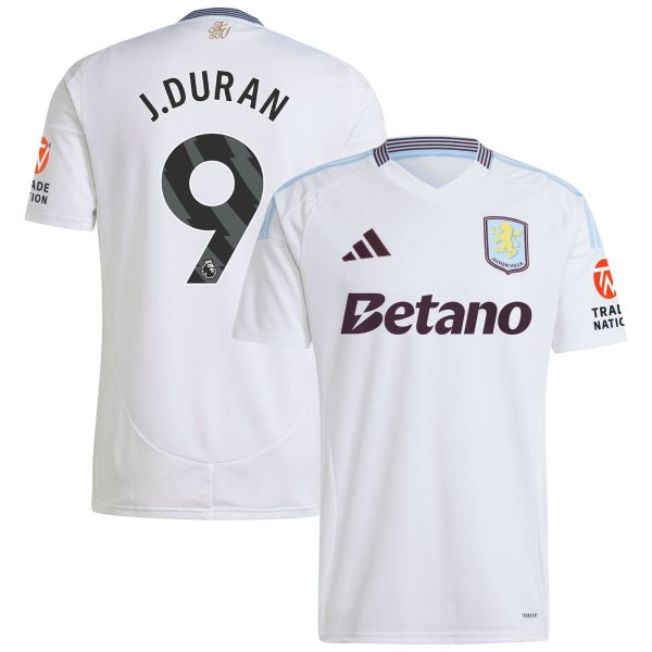 aston villa adidas away shirt 2024-25 with j.duran 9 printing Collection - Aston Villa Official Store