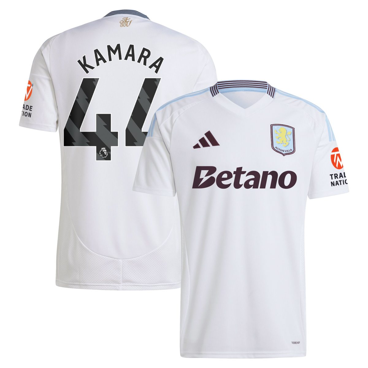 aston villa adidas away shirt 2024-25 with kamara 44 printing Collection - Aston Villa Official Store