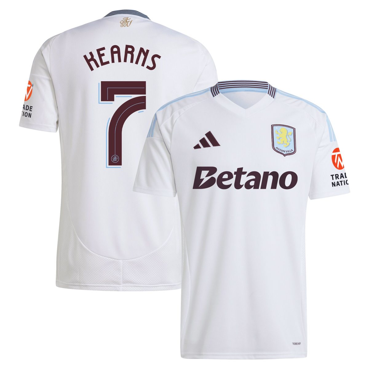 aston villa adidas away shirt 2024-25 with kearns 7 cup printing Collection - Aston Villa Official Store