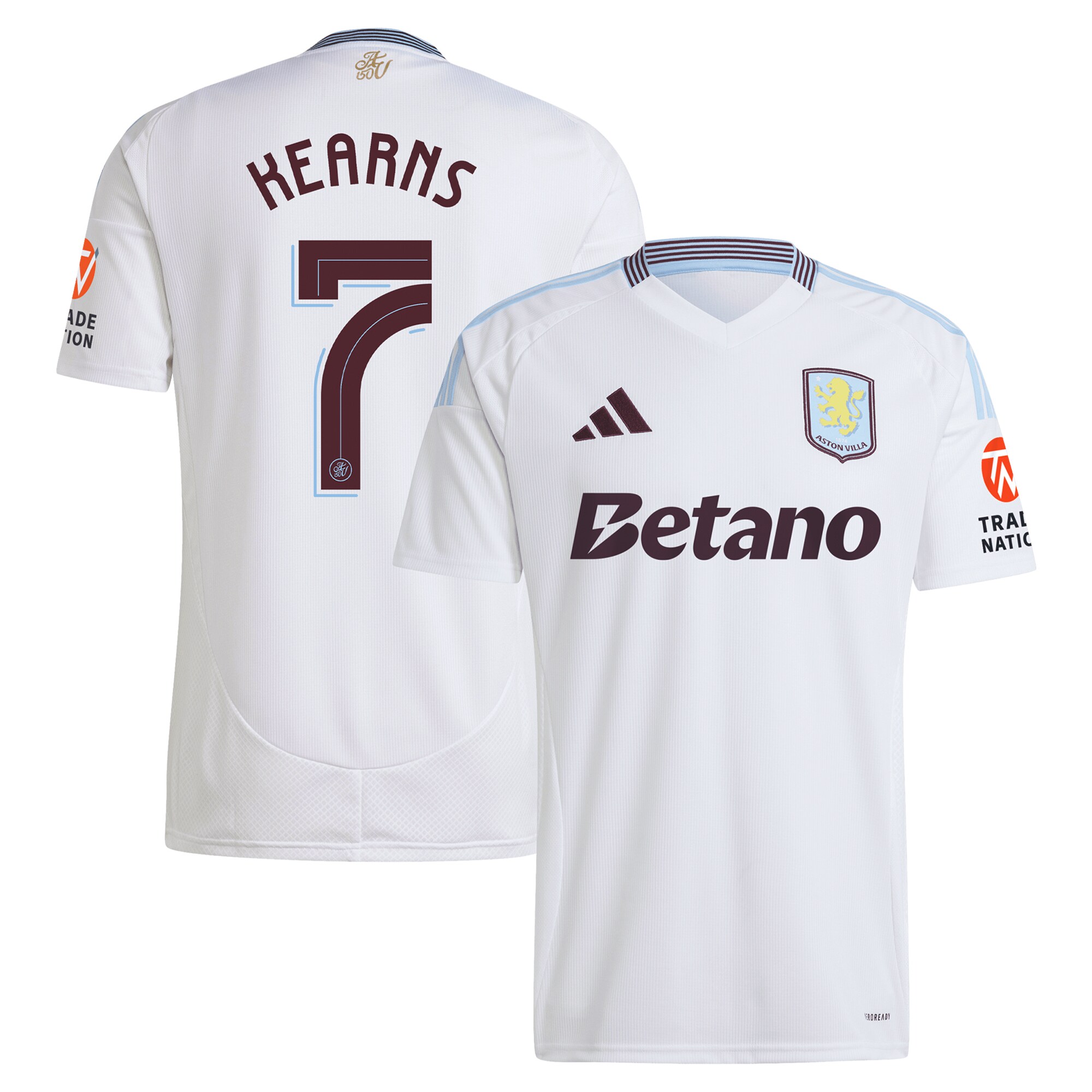 aston villa adidas away shirt 2024-25 with kearns 7 cup printing Collection - Aston Villa Official Store