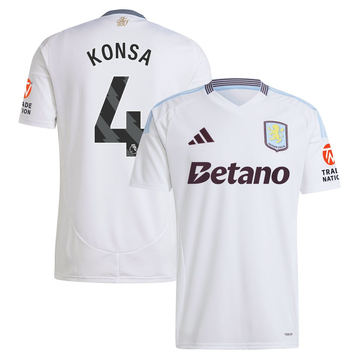 aston villa adidas away shirt 2024-25 with konsa 4 printing Collection - Aston Villa Official Store