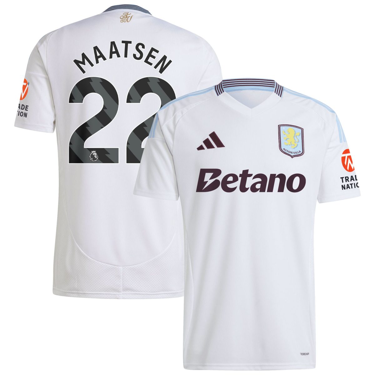 aston villa adidas away shirt 2024-25 with maatsen 22 printing Collection - Aston Villa Official Store