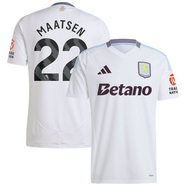 aston villa adidas away shirt 2024-25 with maatsen 22 printing Collection - Aston Villa Official Store