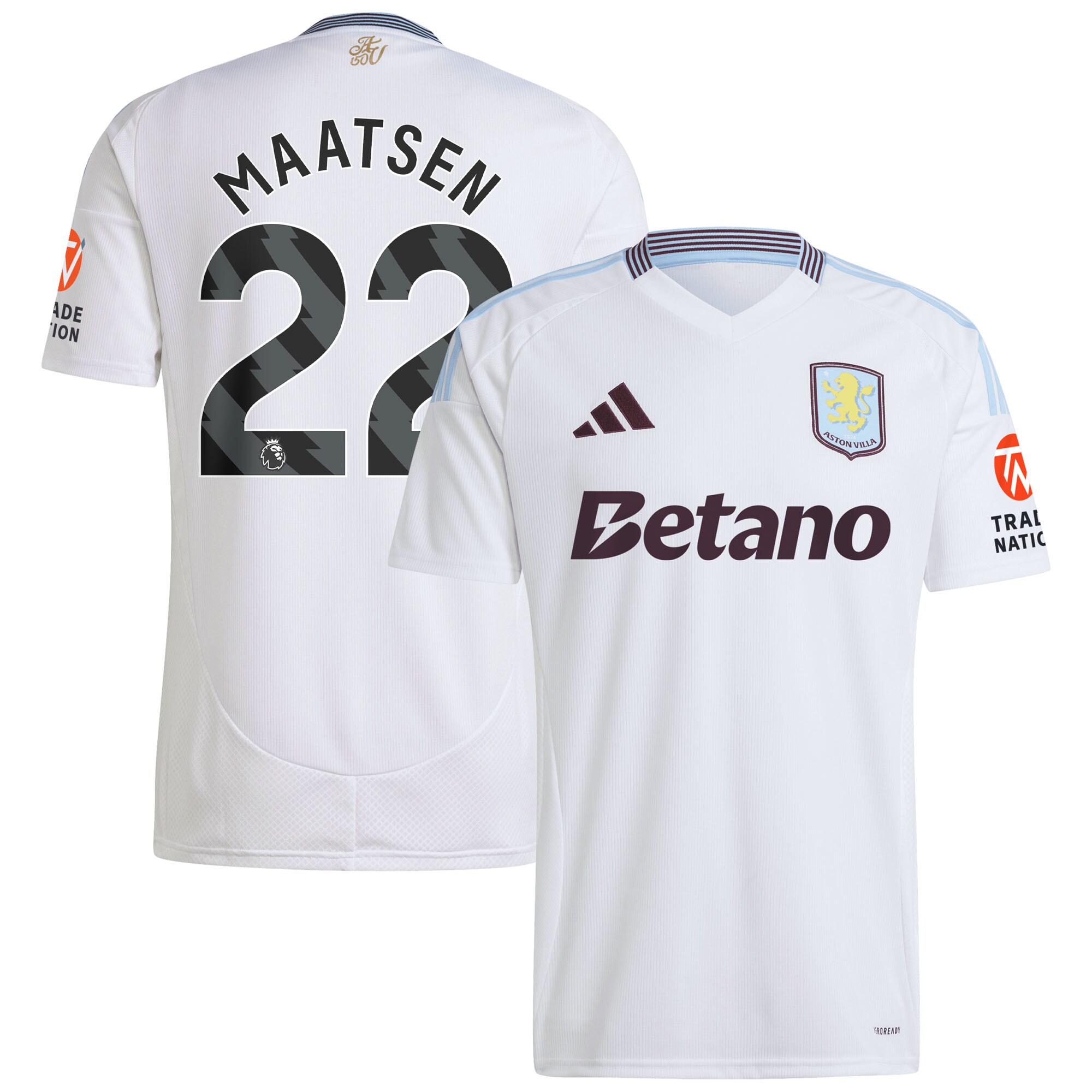 aston villa adidas away shirt 2024-25 with maatsen 22 printing Collection - Aston Villa Official Store