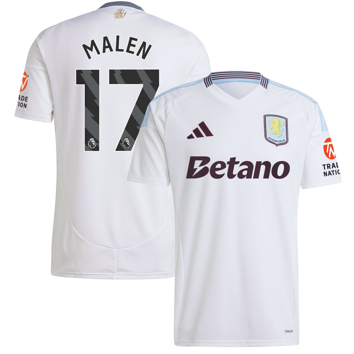 aston villa adidas away shirt 2024-25 with malen 17 printing Collection - Aston Villa Official Store