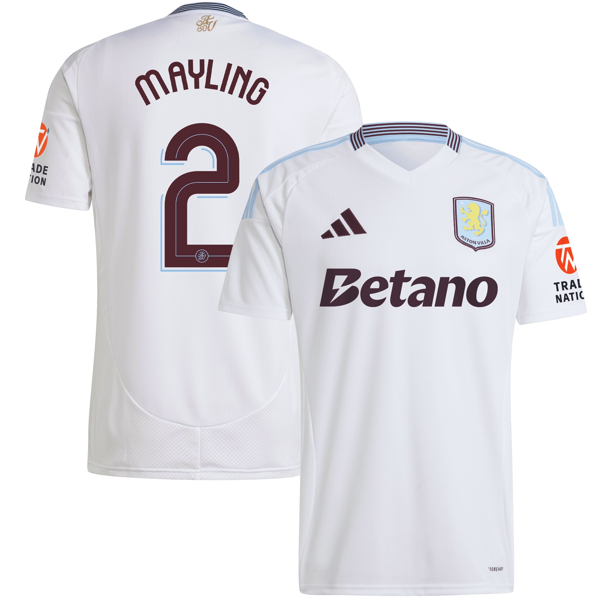 aston villa adidas away shirt 2024-25 with mayling 2 cup printing Collection - Aston Villa Official Store