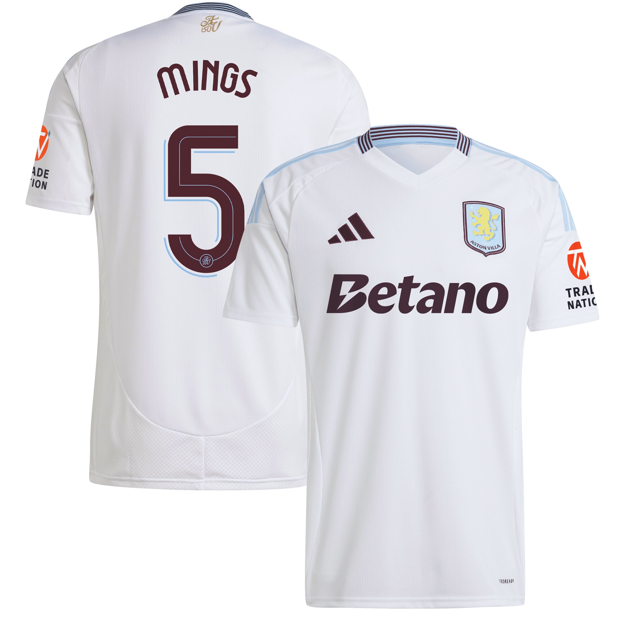 aston villa adidas away shirt 2024-25 with mings 5 cup printing Collection - Aston Villa Official Store
