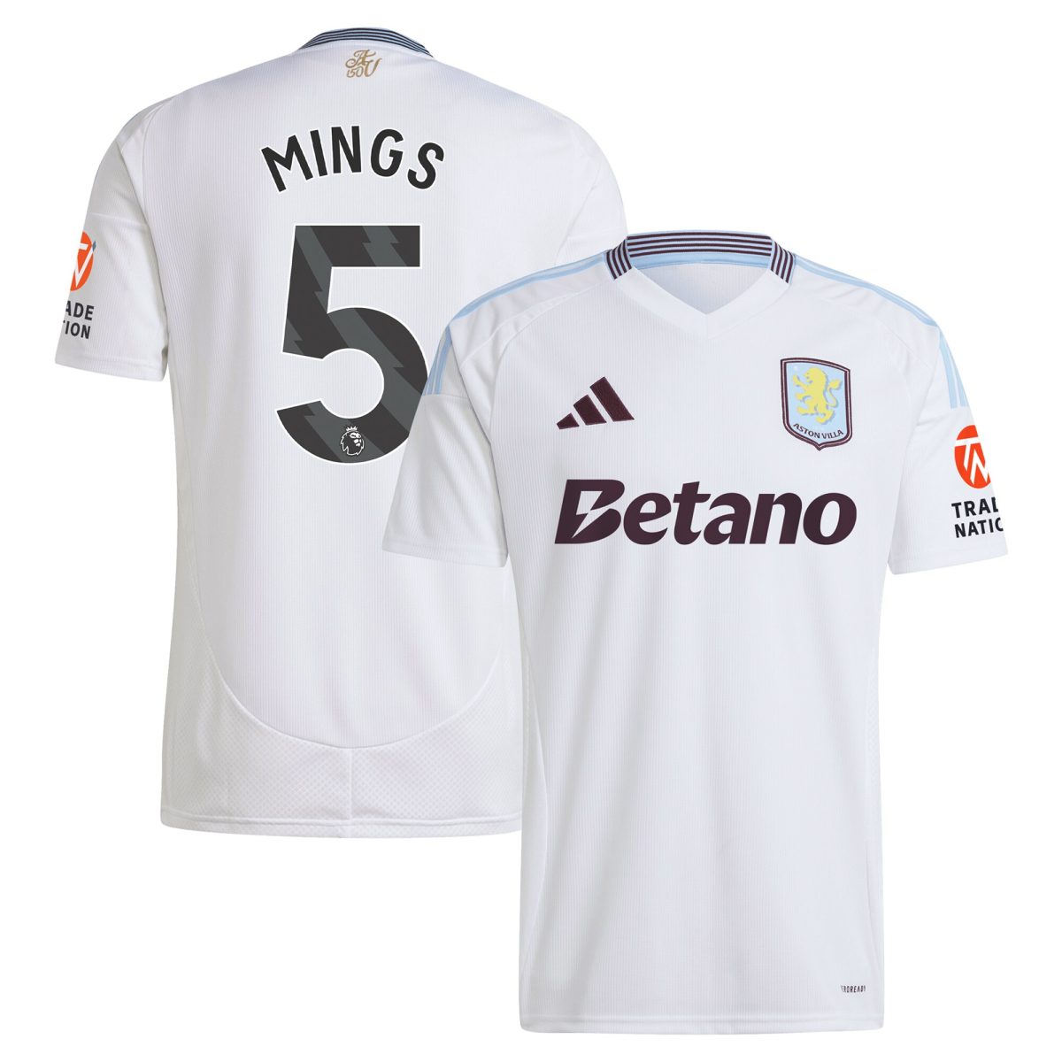 aston villa adidas away shirt 2024-25 with mings 5 printing Collection - Aston Villa Official Store