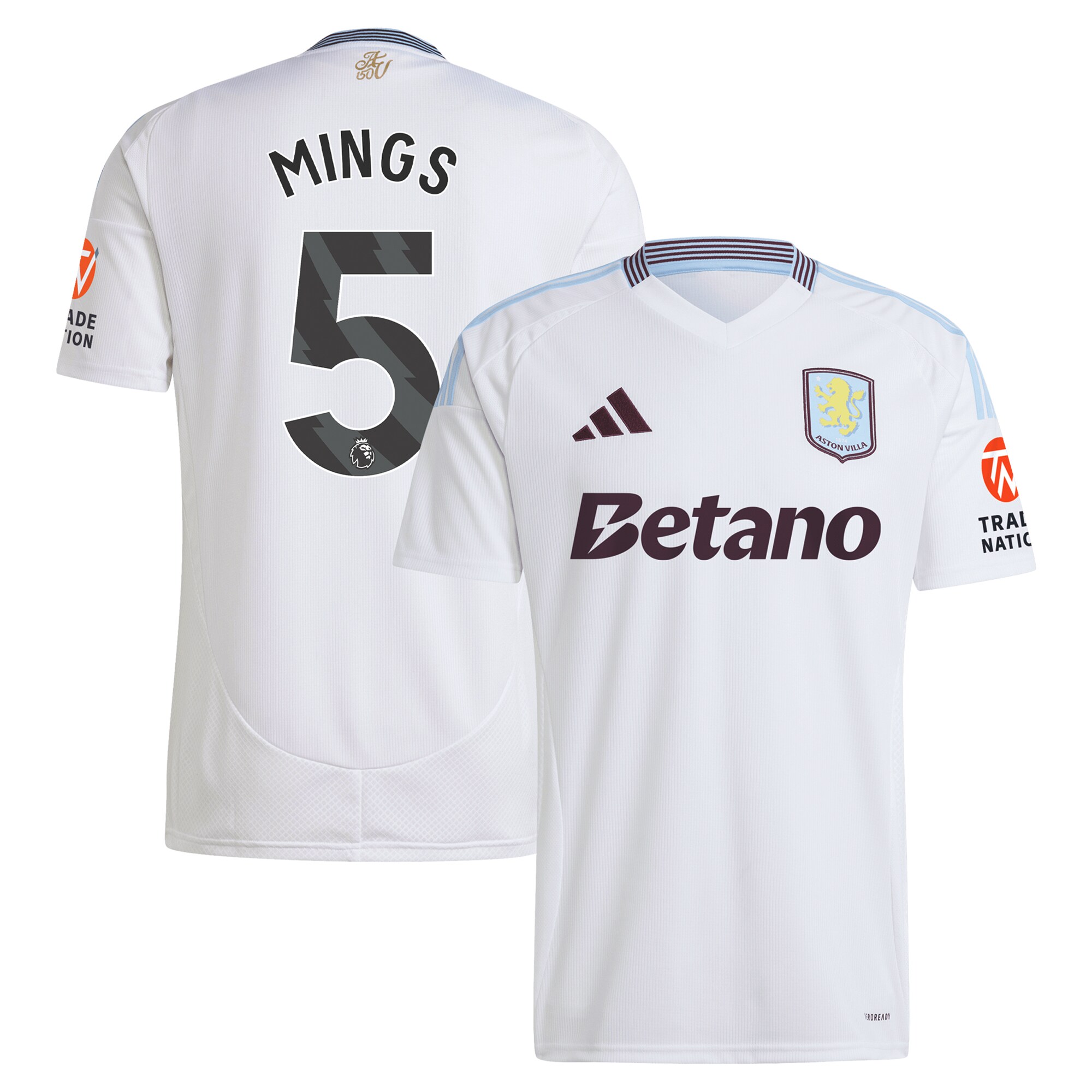 aston villa adidas away shirt 2024-25 with mings 5 printing Collection - Aston Villa Official Store