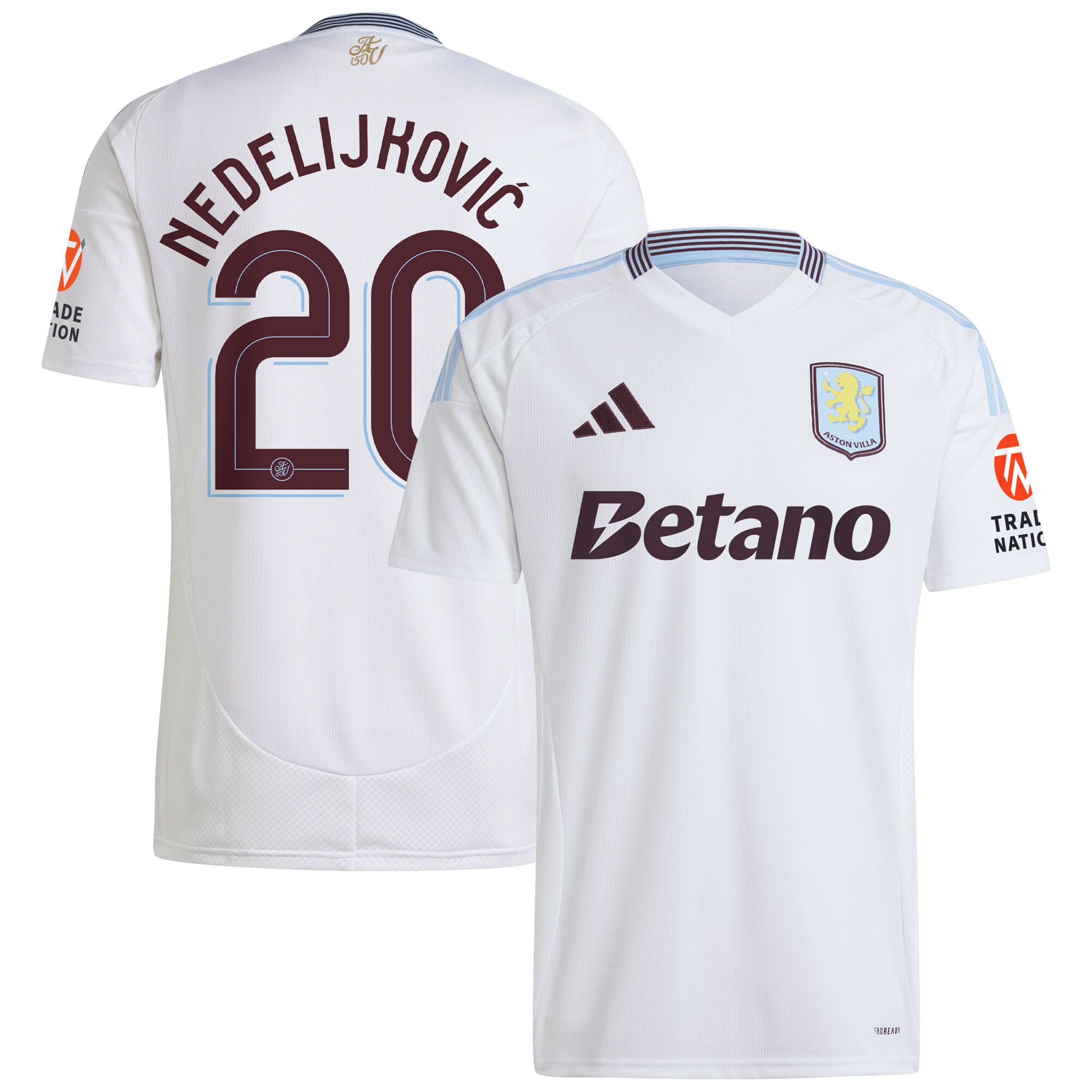 aston villa adidas away shirt 2024-25 with nedeljković 20 cup printing Collection - Aston Villa Official Store