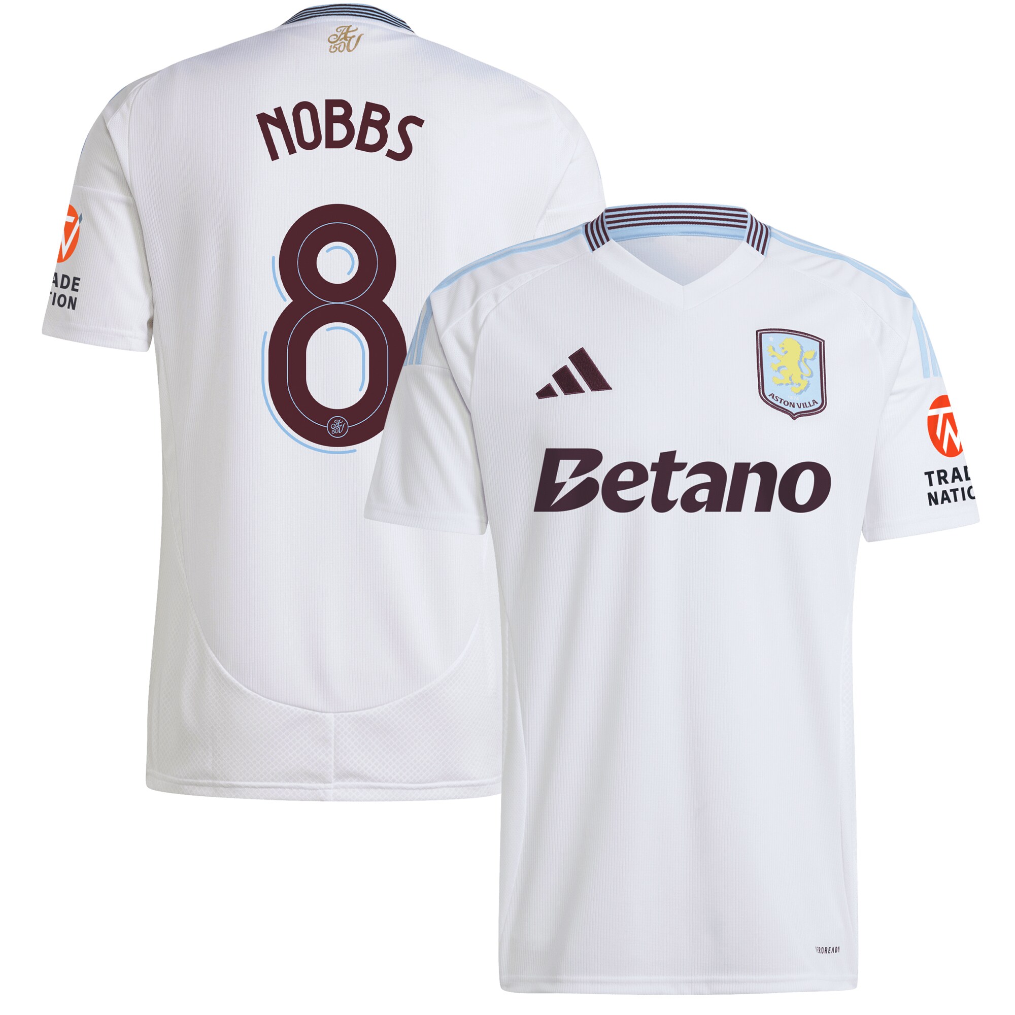 aston villa adidas away shirt 2024-25 with nobbs 8 cup printing Collection - Aston Villa Official Store