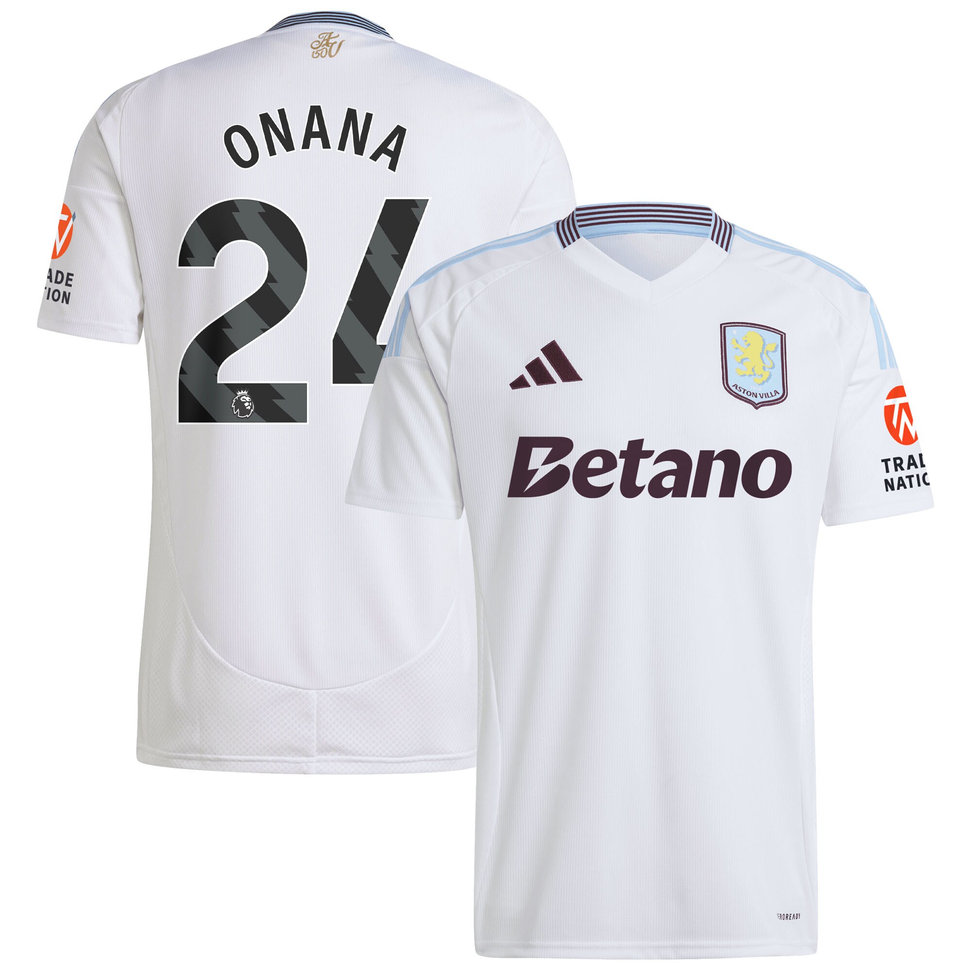 aston villa adidas away shirt 2024-25 with onana 24 printing Collection - Aston Villa Official Store