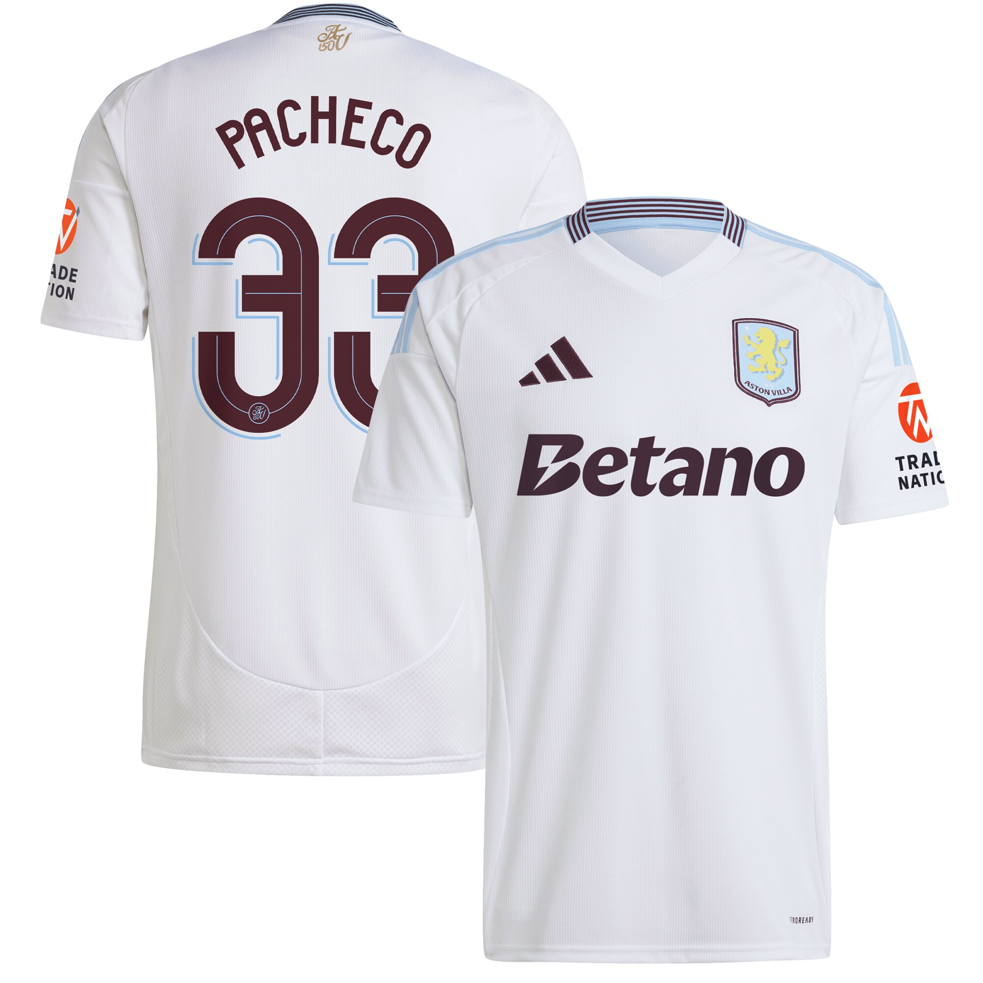 aston villa adidas away shirt 2024-25 with pacheco 33 cup printing Collection - Aston Villa Official Store